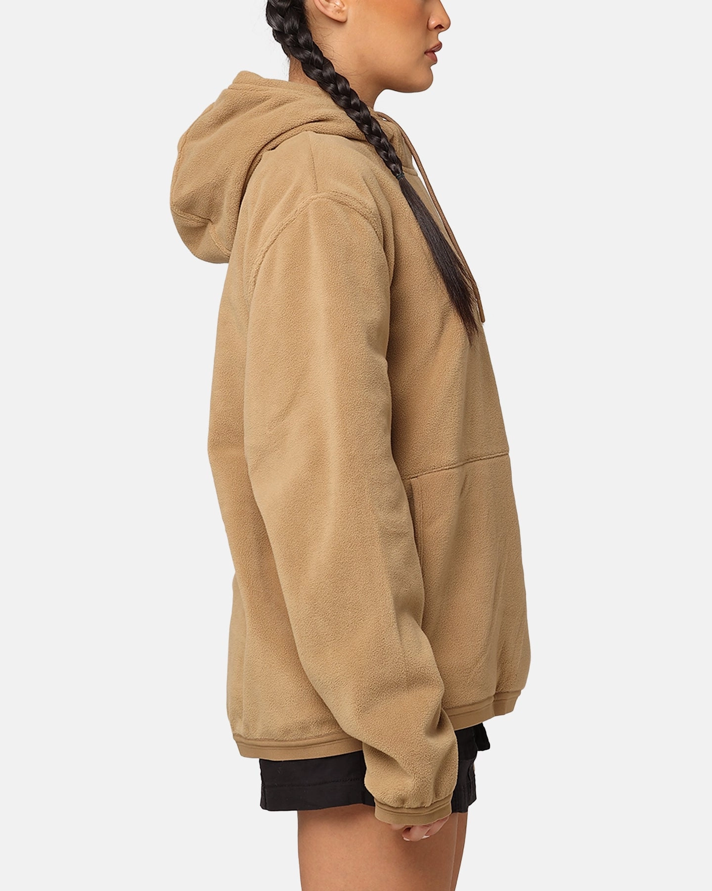 Fleece Lined Interior summer season Nike Fleece Winter Pullover Hoodie Dark Driftwood/Black