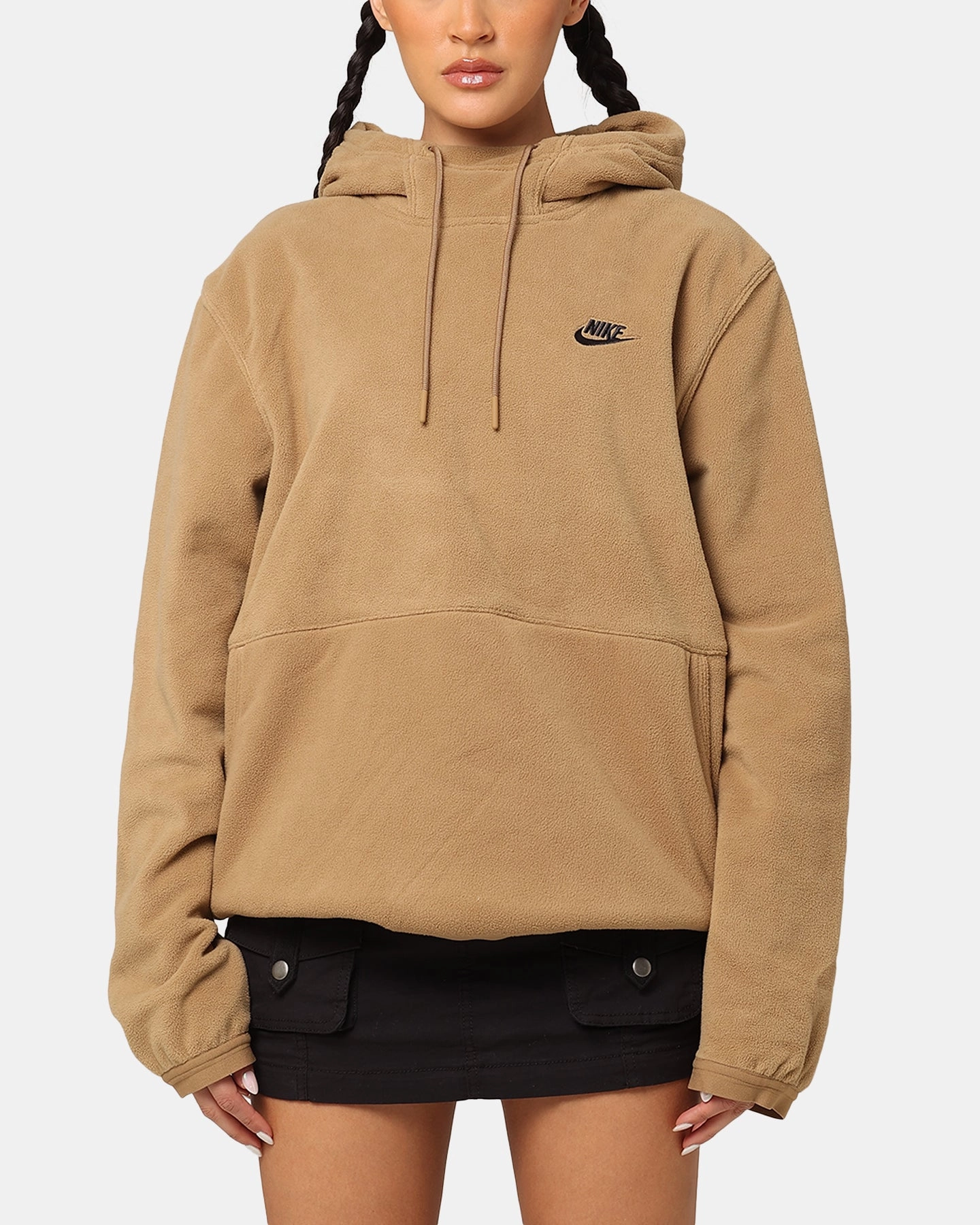 Nike Fleece Winter Pullover Hoodie Dark Driftwood/Black Operation
