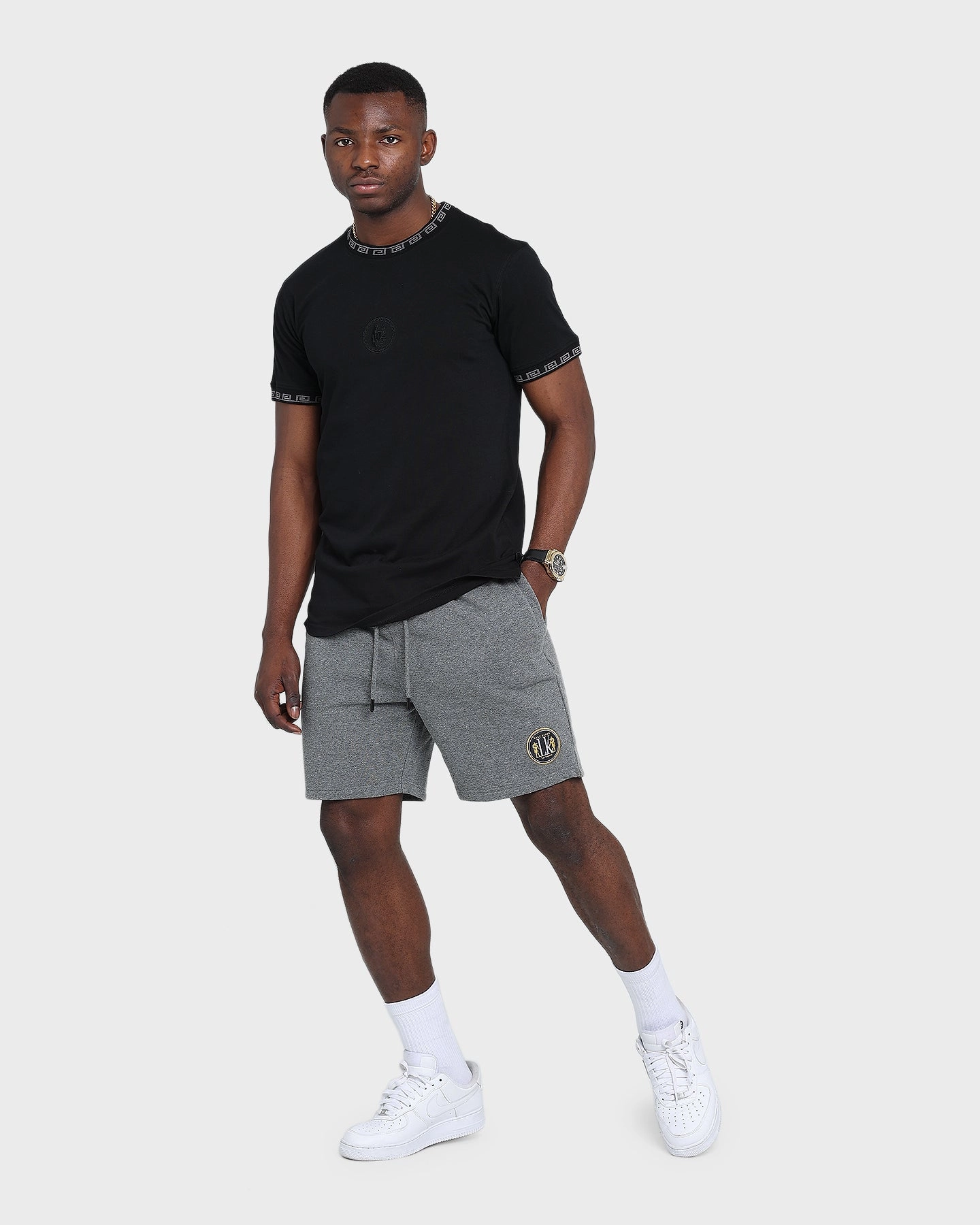 Beach Ready hypoallergenic Last Kings Kingdom Sweat Shorts Grey Marble
