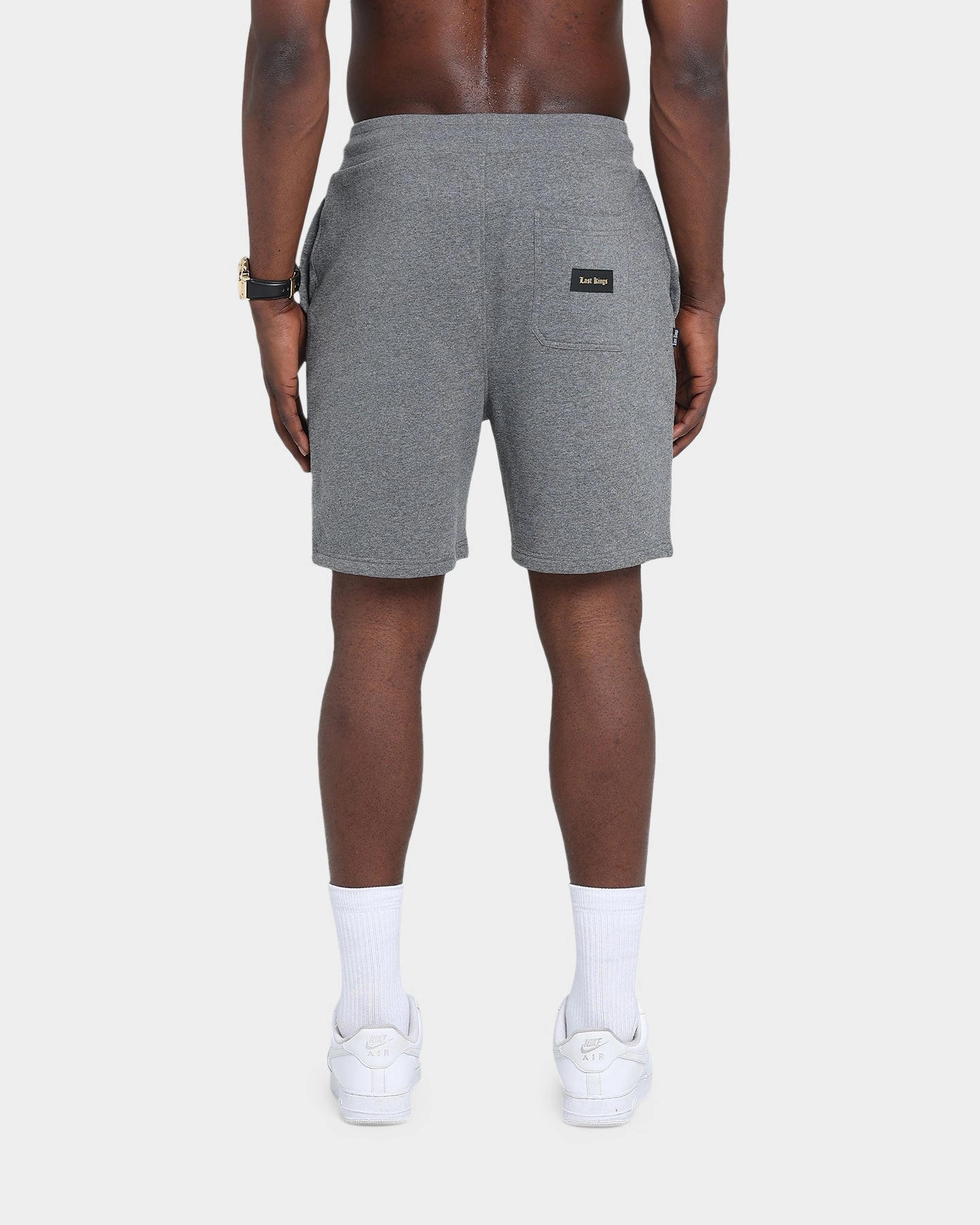 Lounge Wear Sweat Wicking Lining Last Kings Kingdom Sweat Shorts Grey Marble