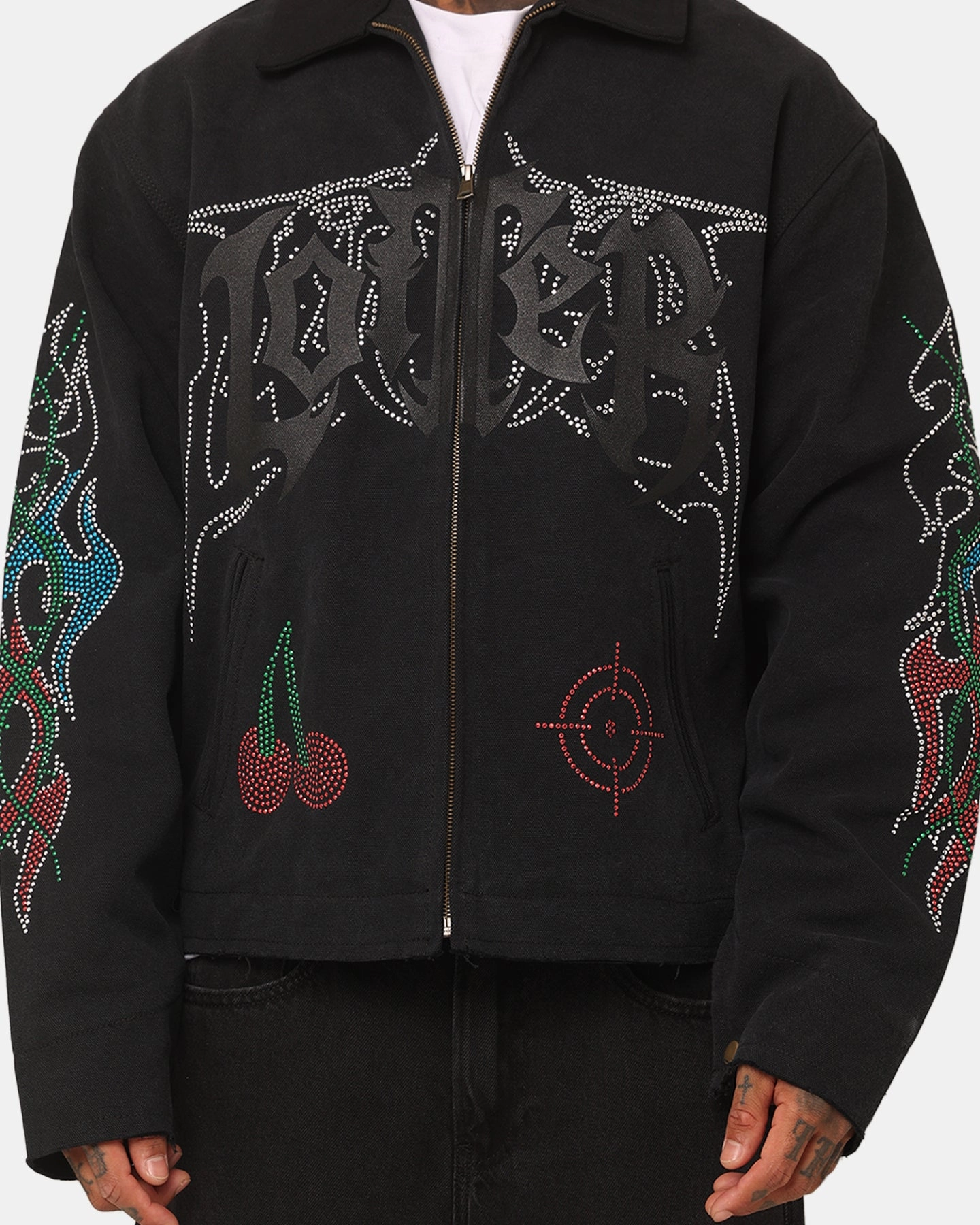 Loiter Spectre Work Jacket Vintage Black Windproof Design