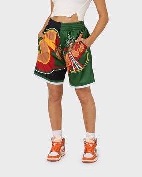 Mitchell & Ness Seattle Supersonics Big Face Shorts 5.0 Black Effortless Look