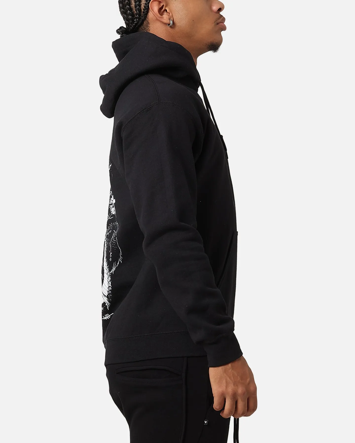The Anti Order Double Dragon Hoodie Black/White Pink