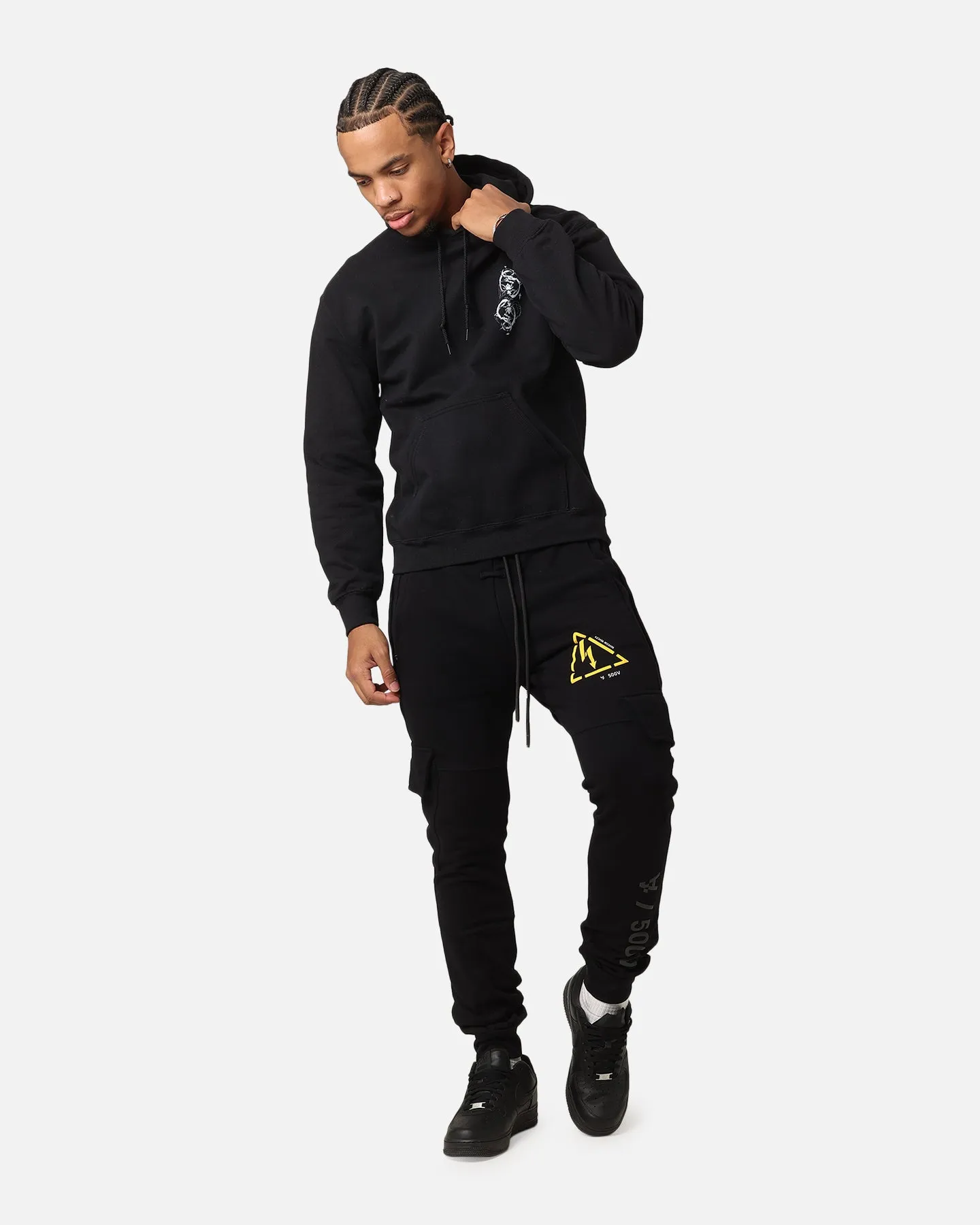The Anti Order Double Dragon Hoodie Black/White petite size