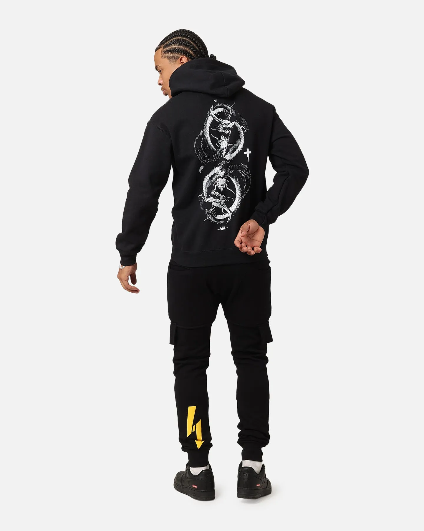 Layer Smart firefighters The Anti Order Double Dragon Hoodie Black/White
