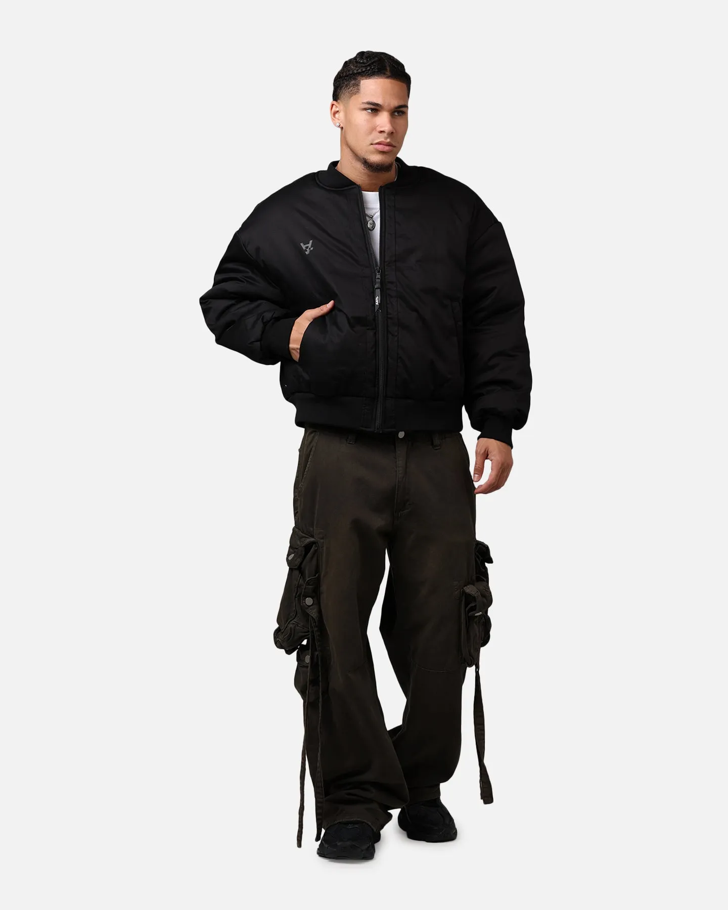 shopping The Anti Order Oversized Cropped Bomber Jacket Black