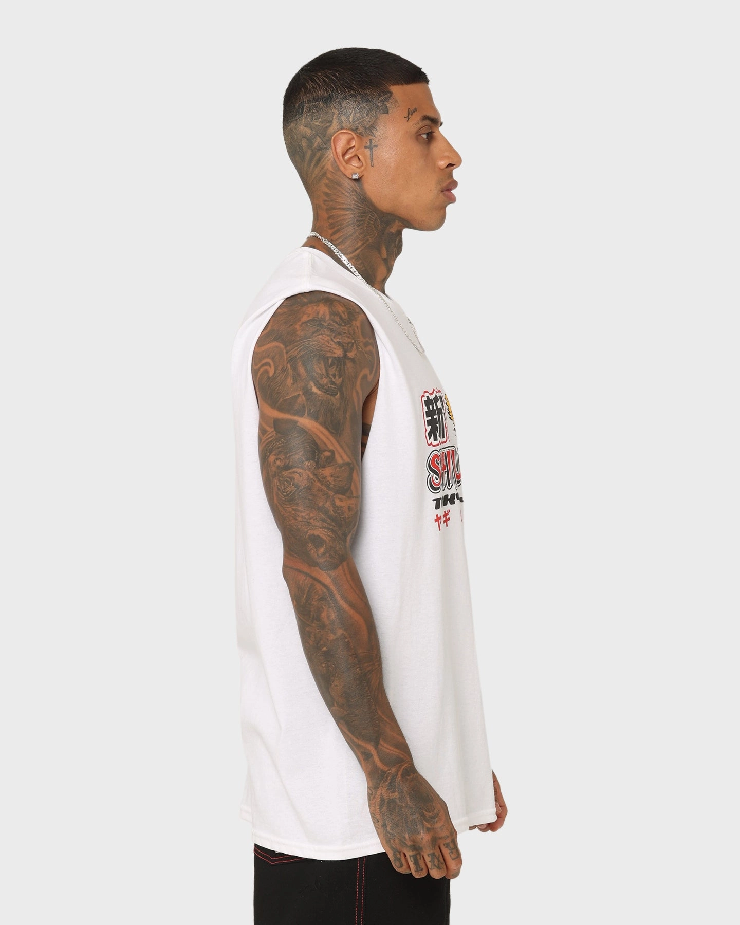 Goat Crew Shinjuku Muscle T-Shirt White Teenager fashion Layering Essential