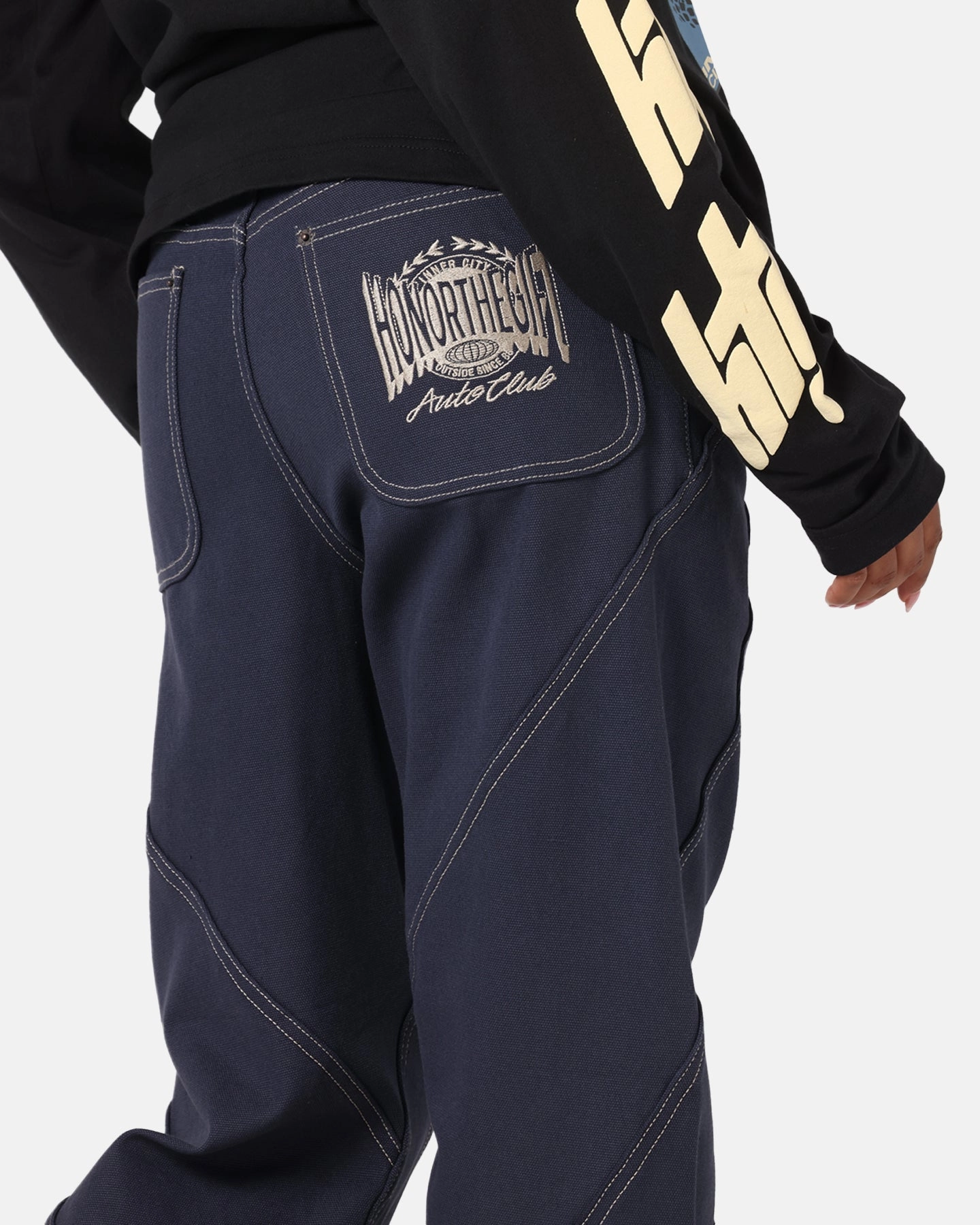 Staple Piece Honor The Gift Racing Panel Pants Navy