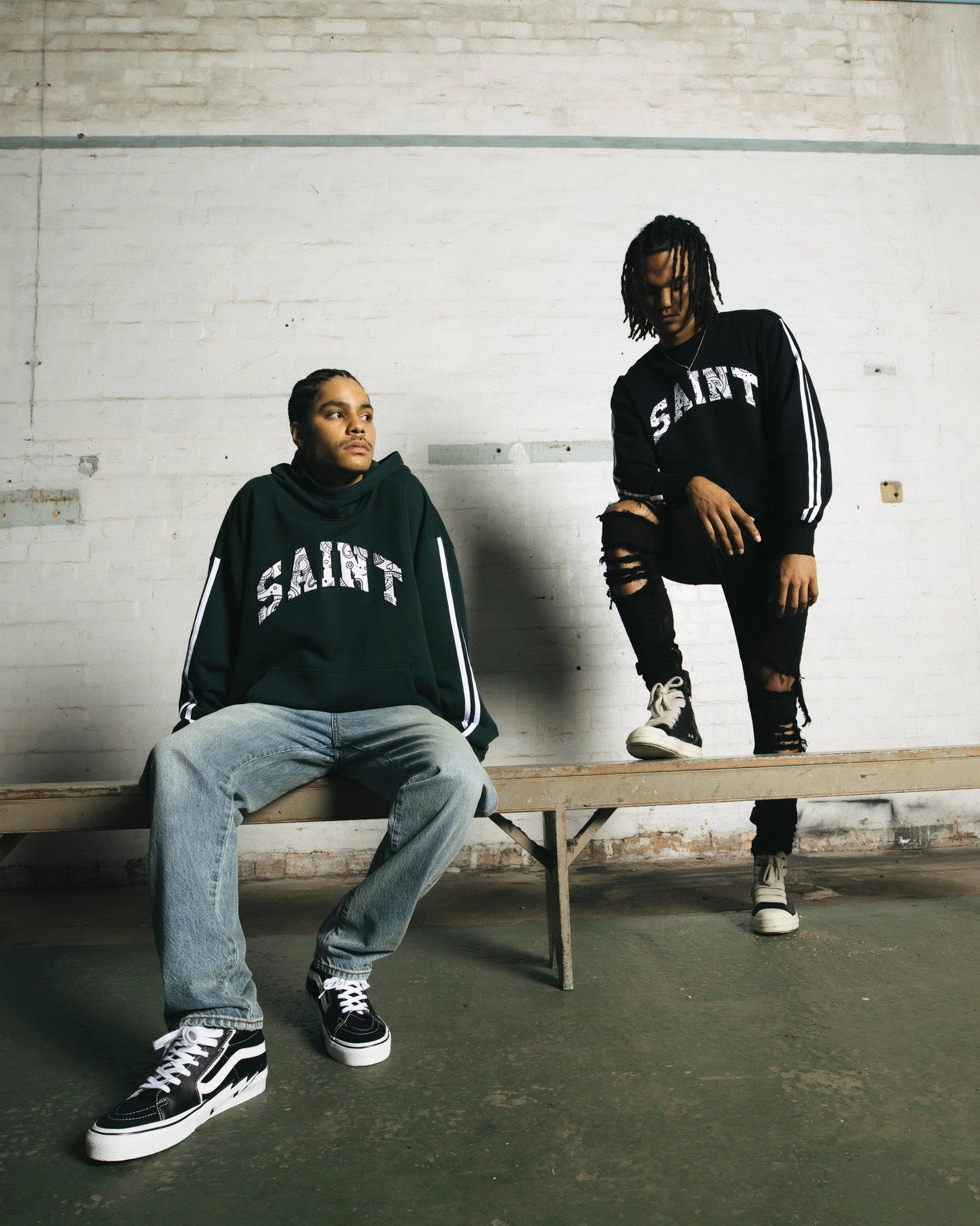 Saint Morta La Palla Box Hoodie Stadium Green Urban Fit