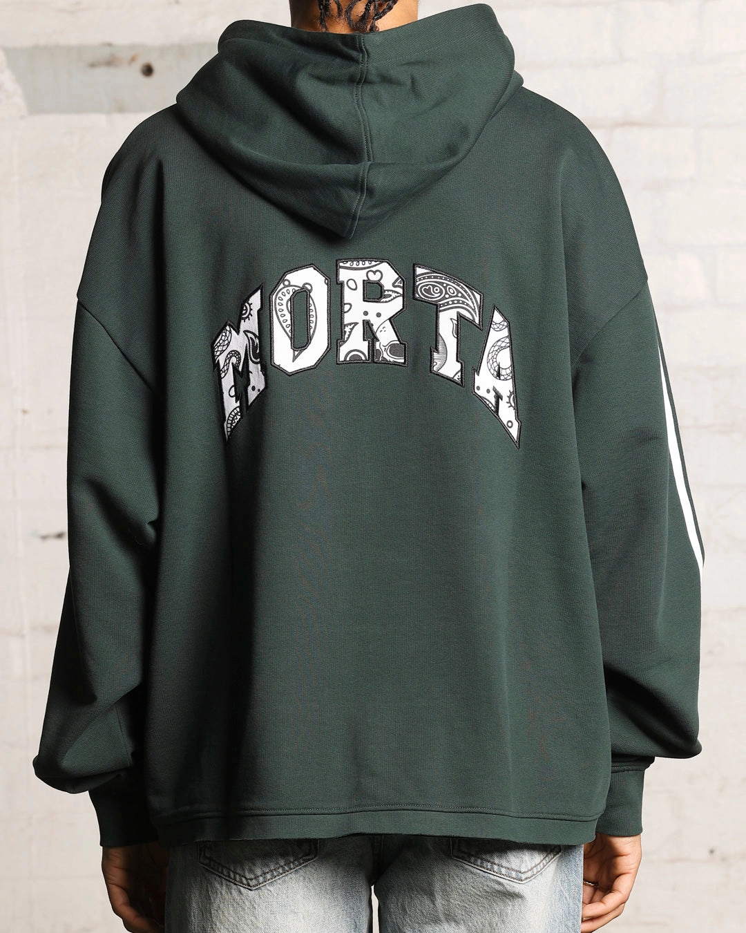 Reinforced Shoulders Sleeveless Saint Morta La Palla Box Hoodie Stadium Green