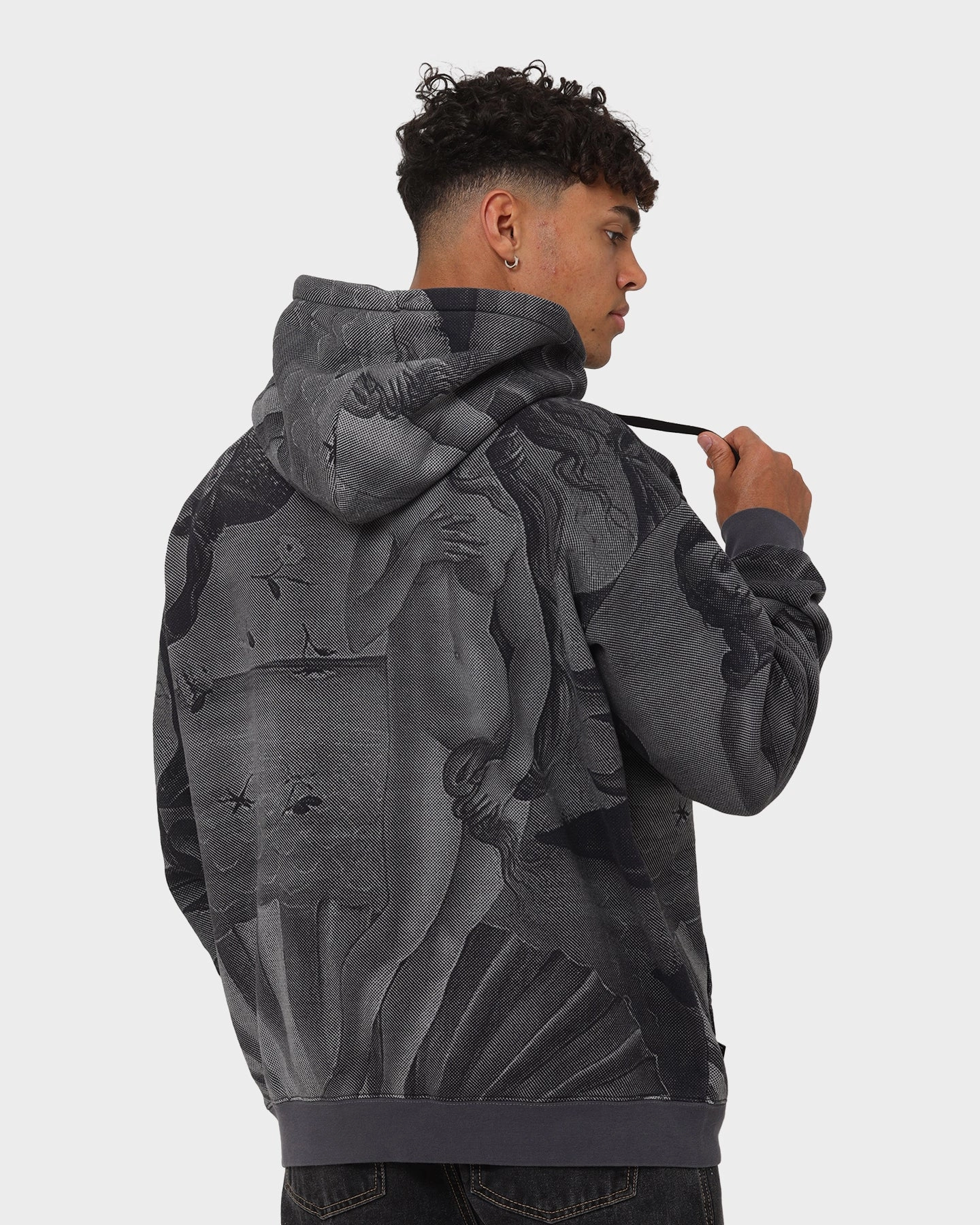 Windproof Design Hope Stussy Dyed Venus Hoodie Black