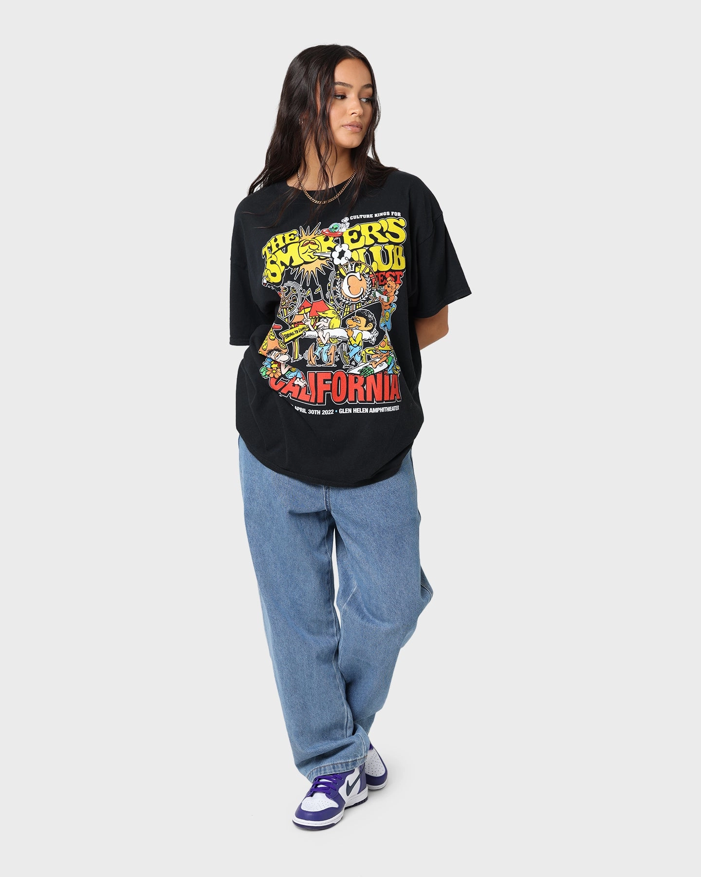 Smokers Club Smokers Club X Culture Kings Line Up Vintage T-Shirt Black Wash Active Essentials