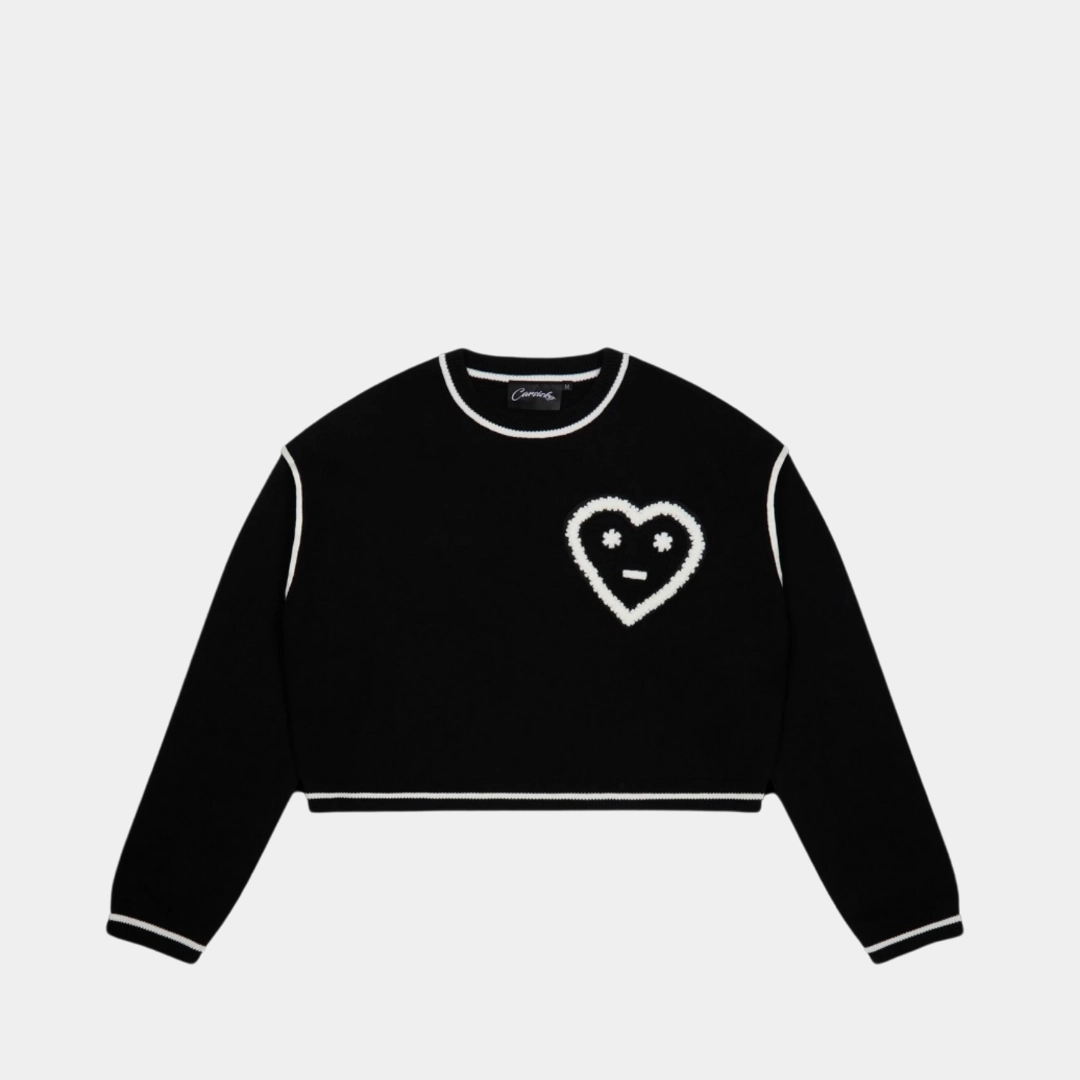 cricket Carsicko Don't Touch Knit Sweater - Black / White