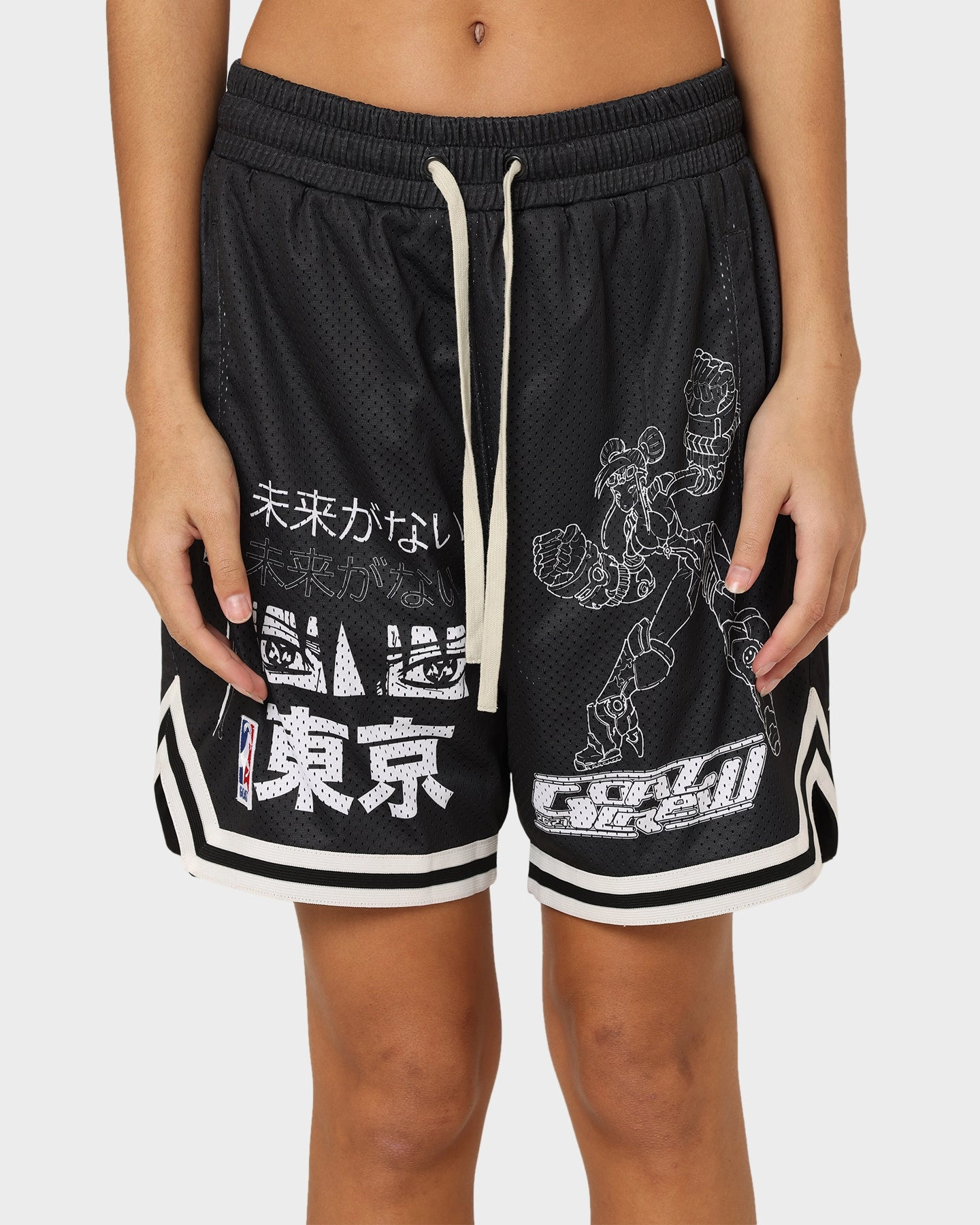 Goat Crew Patchwork Shorts Black/White Non Irritating Tagless