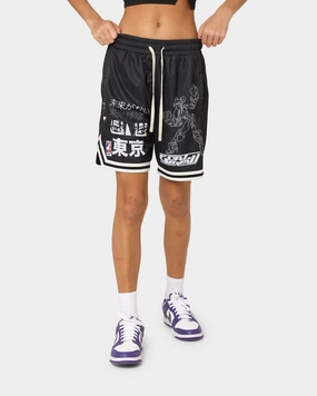 Warm Day Outfit UV Protection Goat Crew Patchwork Shorts Black/White
