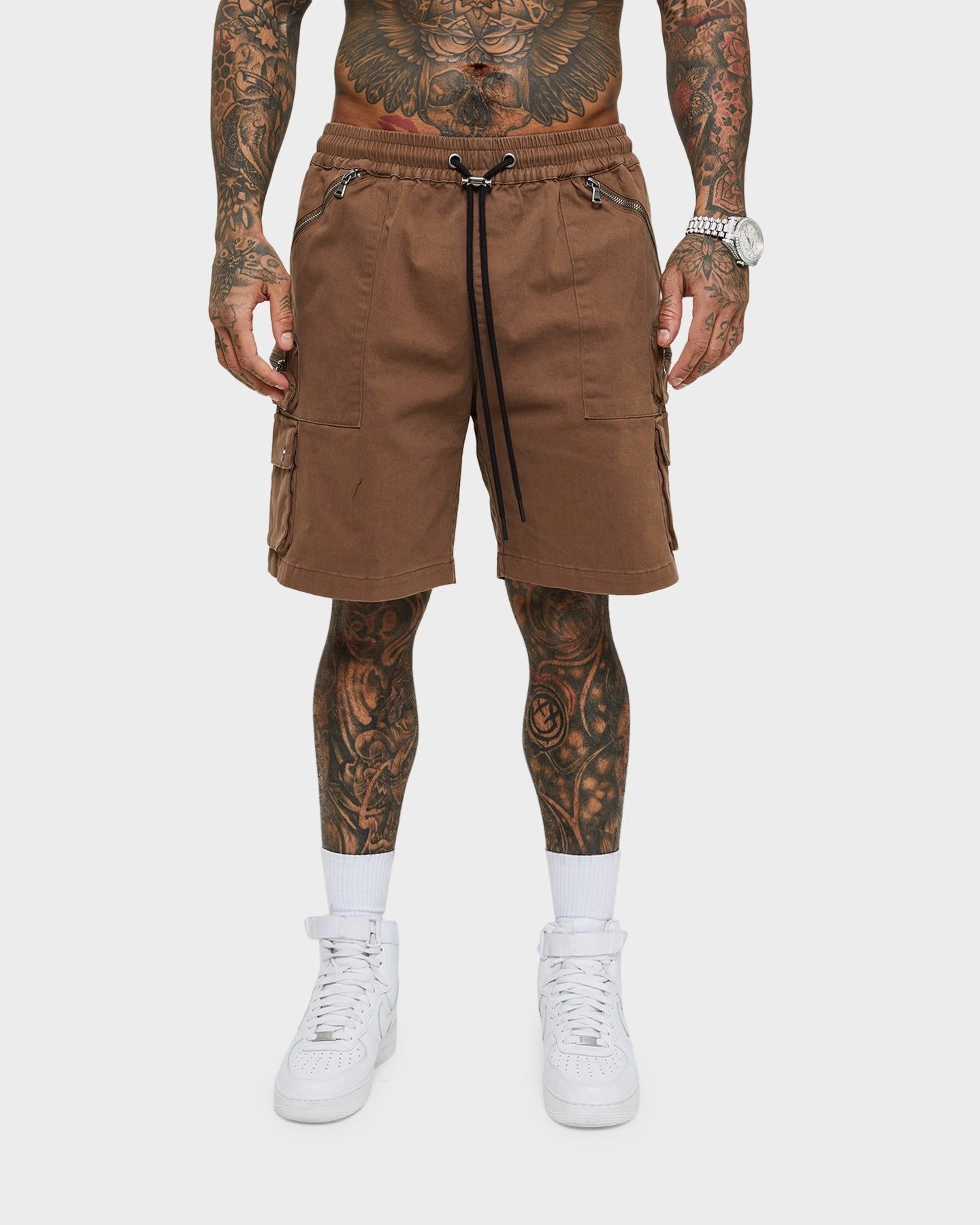 Saint Morta Desolation Cargo Short Brown Compact Storage Pocket picnic wear