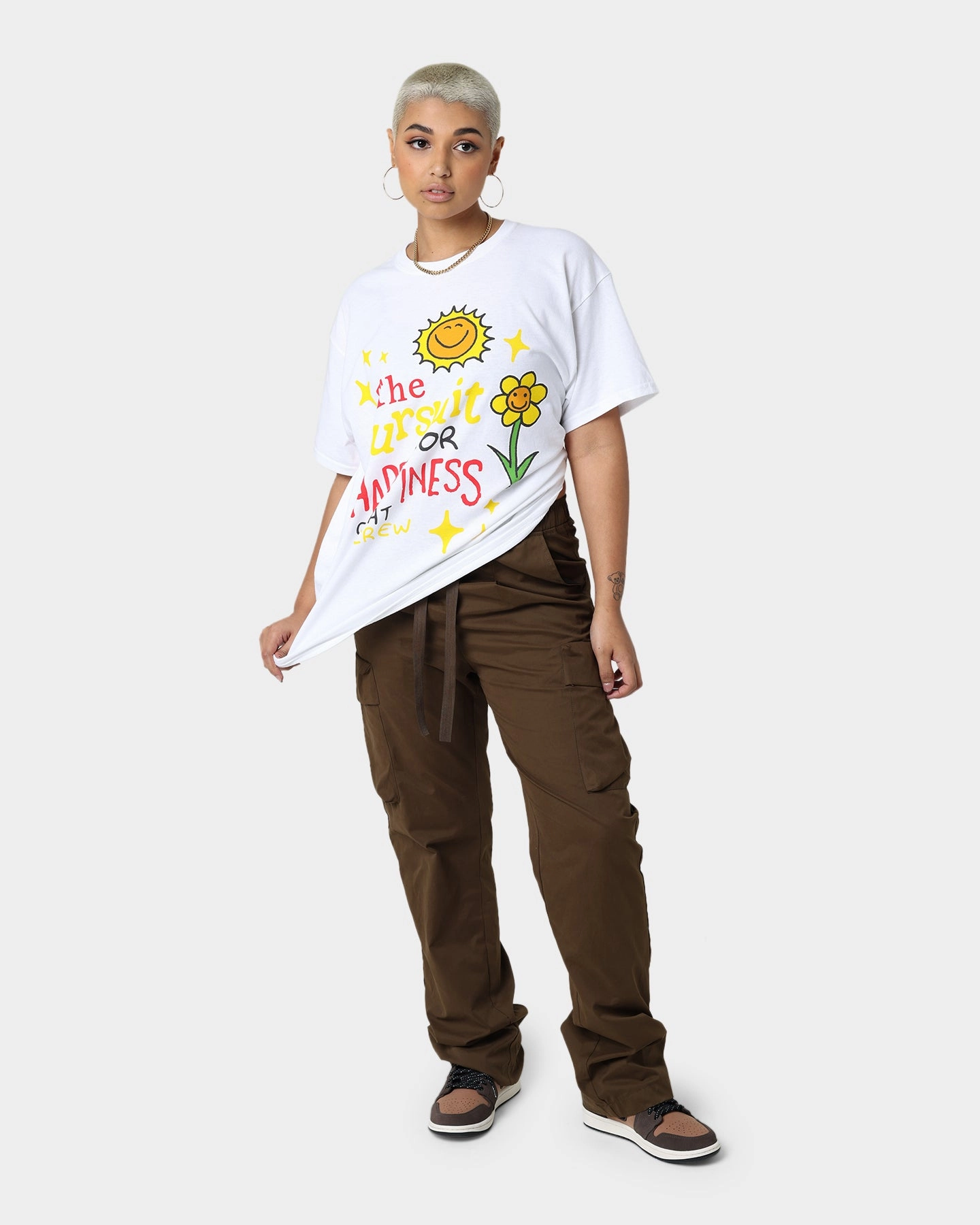 Goat Crew Pursuit 4 Happiness T-Shirt White Vibrant Colors