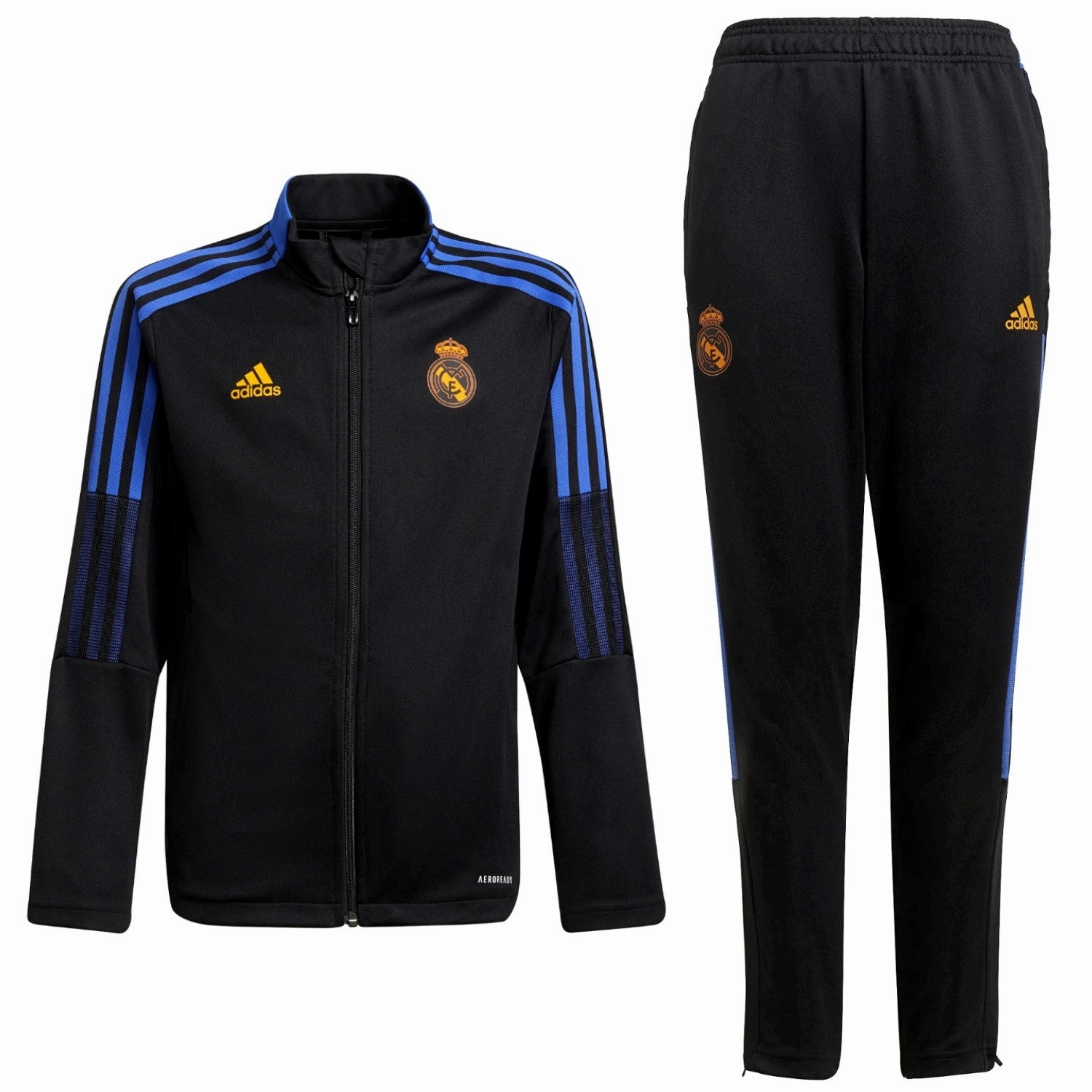 Sporty Performance Kids - Real Madrid training presentation tracksuit 2021/22 - Adidas