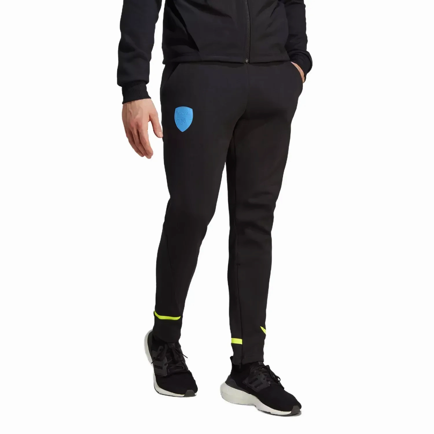 Soccer Field Mesh Arsenal FC black pre-match presentation tracksuit 2023/24 - Adidas