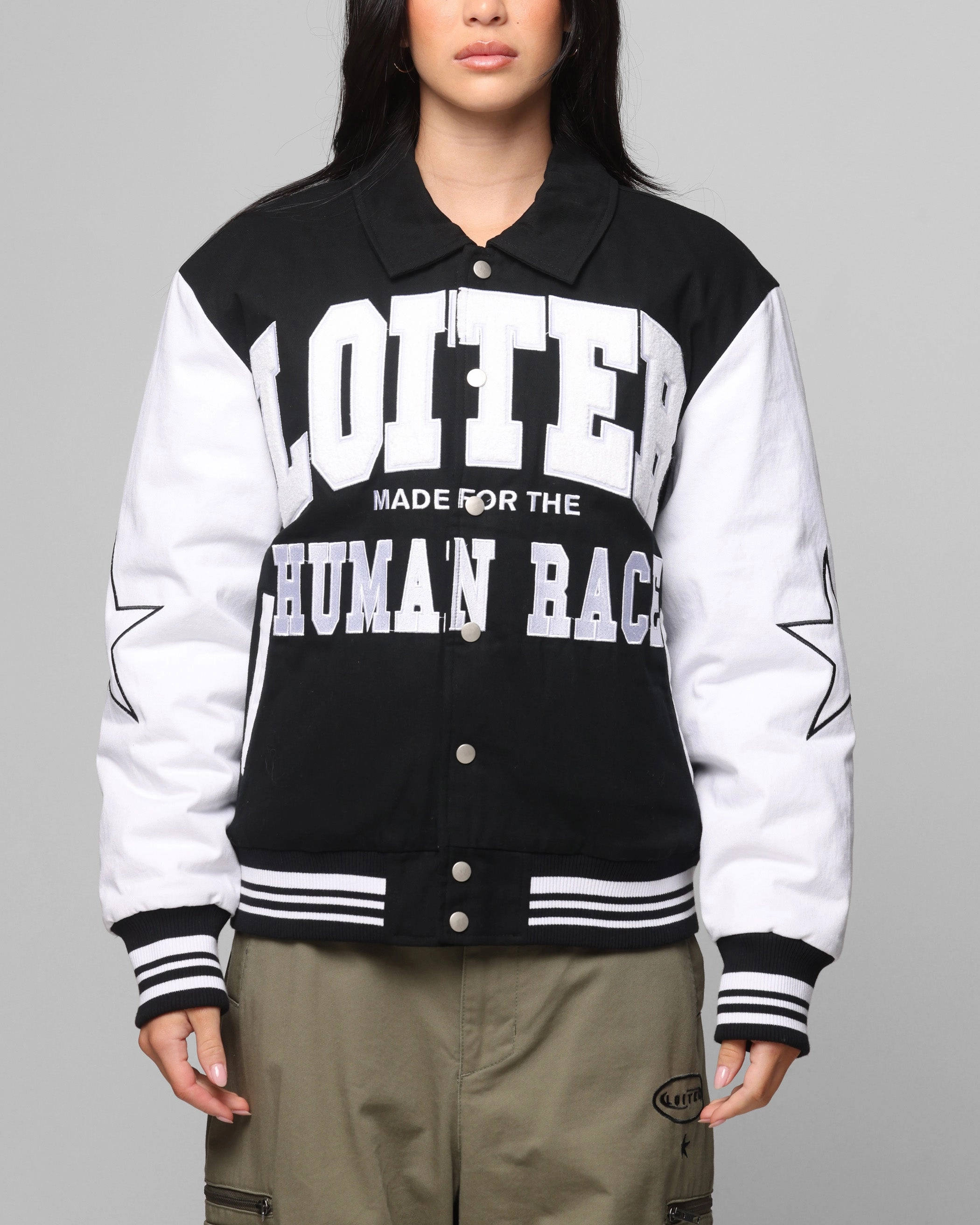 Loiter Vice City Varsity Jacket Black/White Contest