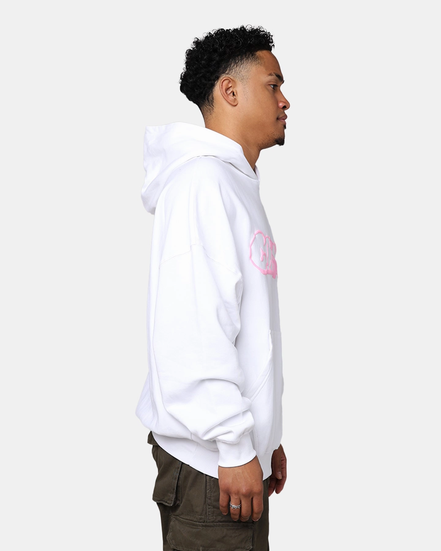 Quick Closure label Carr?? Puffy C Hoodie White