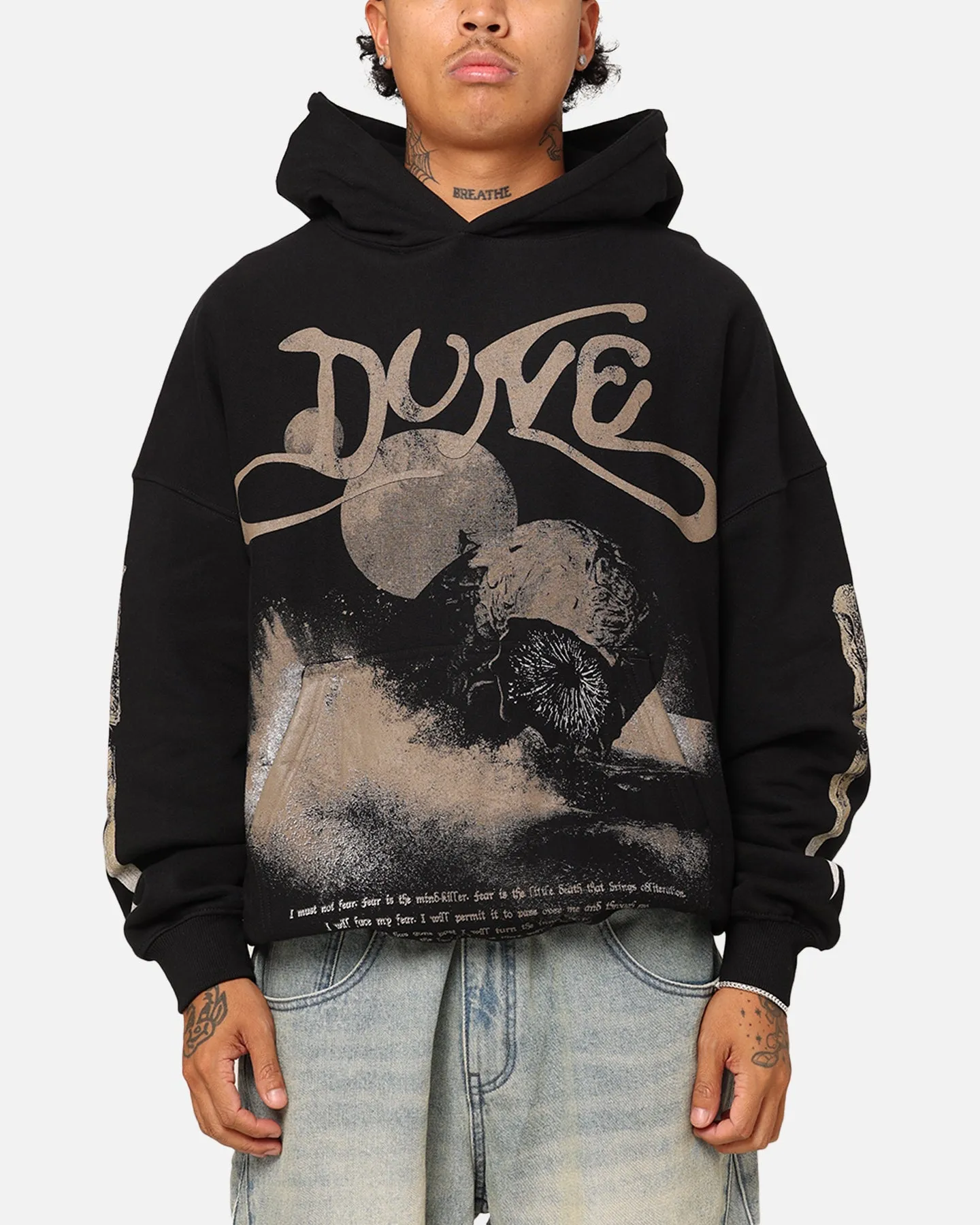 suitable for air sports Goat Crew X Dune Heavyweight Hoodie Black