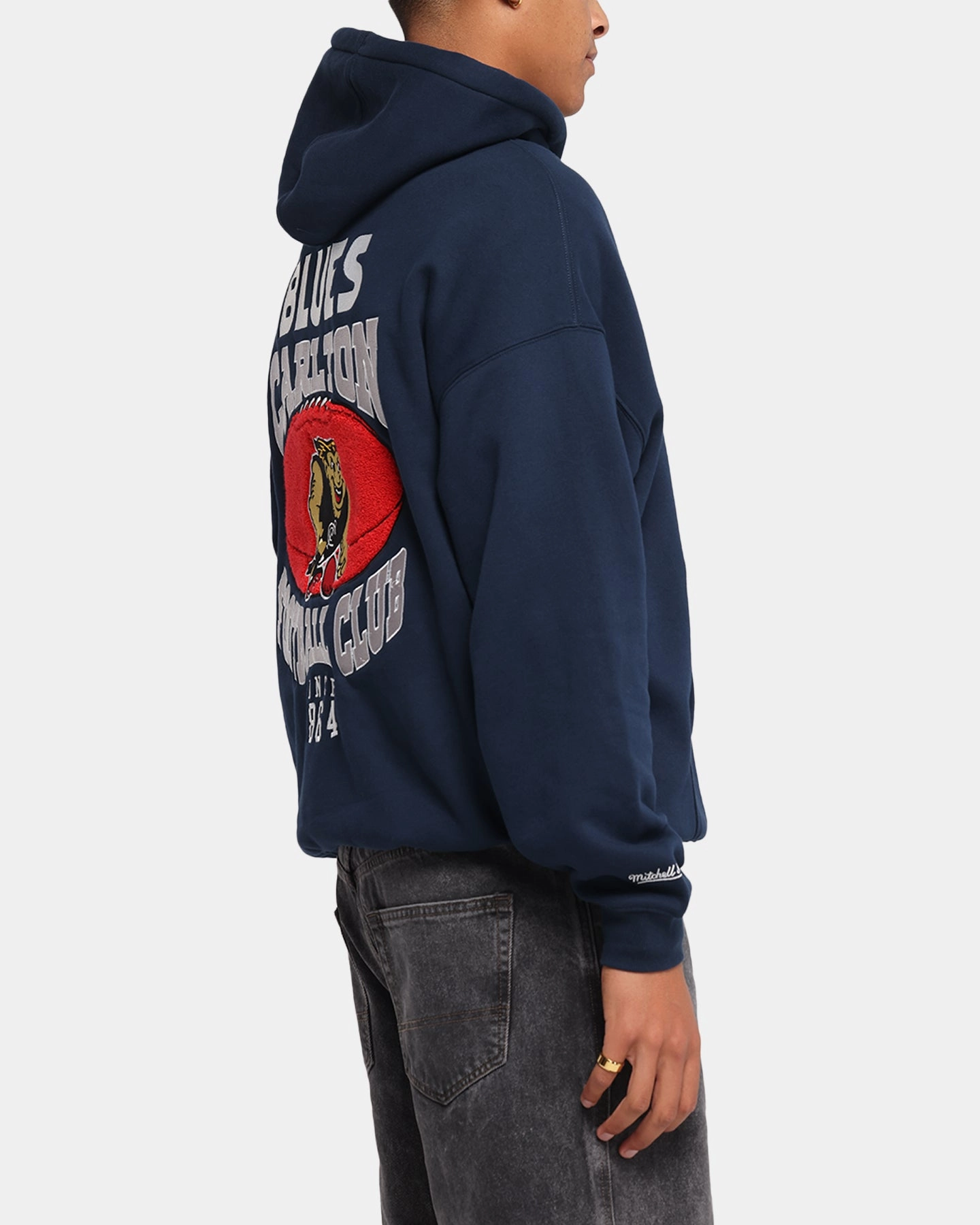 Mitchell & Ness Carlton Blues Team Hoodie Navy Adaptive clothing earthy tone