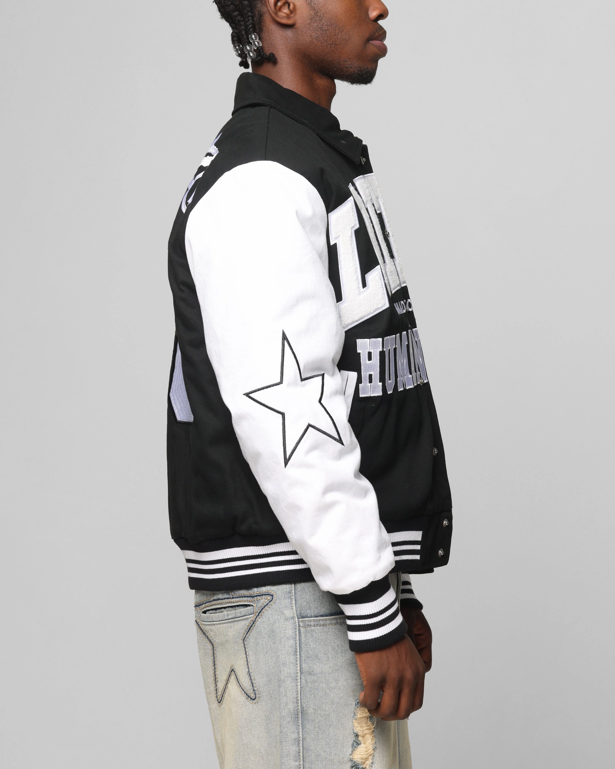 Loiter Vice City Varsity Jacket Black/White Sport Edge Multipurpose Utility