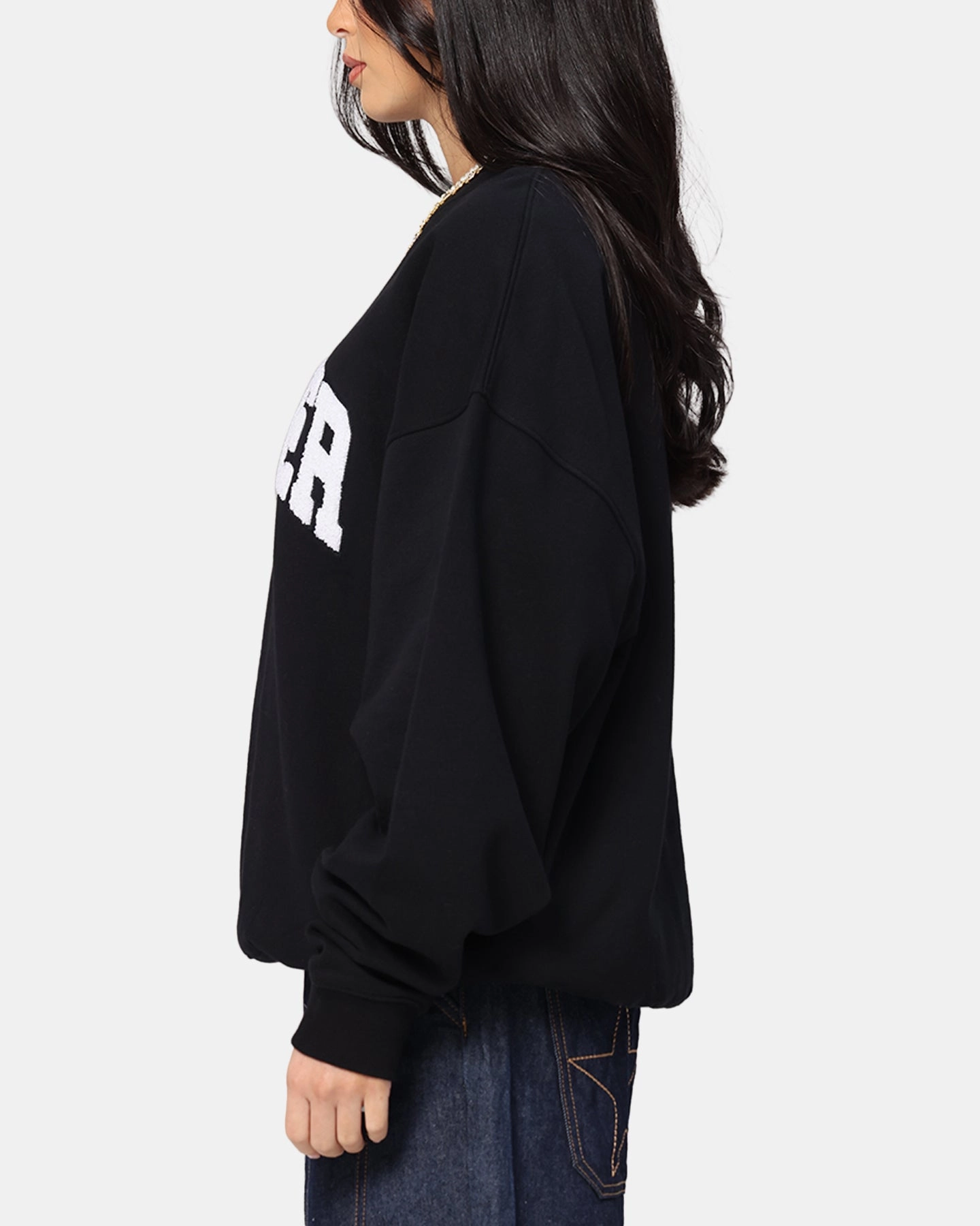 Loiter Arch Premium Crewneck Black Warm Layering