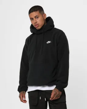young people Layered Comfort Nike Fleece Winter Pullover Hoodie Black/Sail