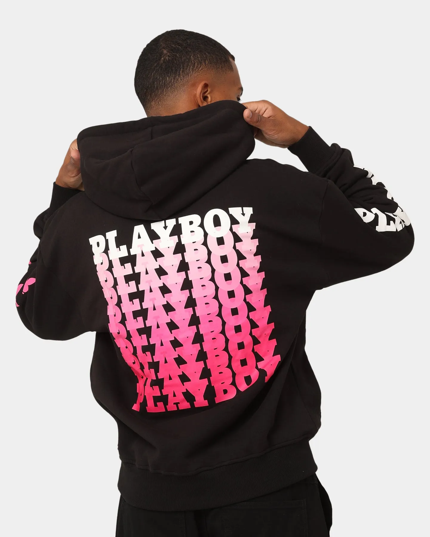 Playboy Stack Blend Hoodie Black Brown