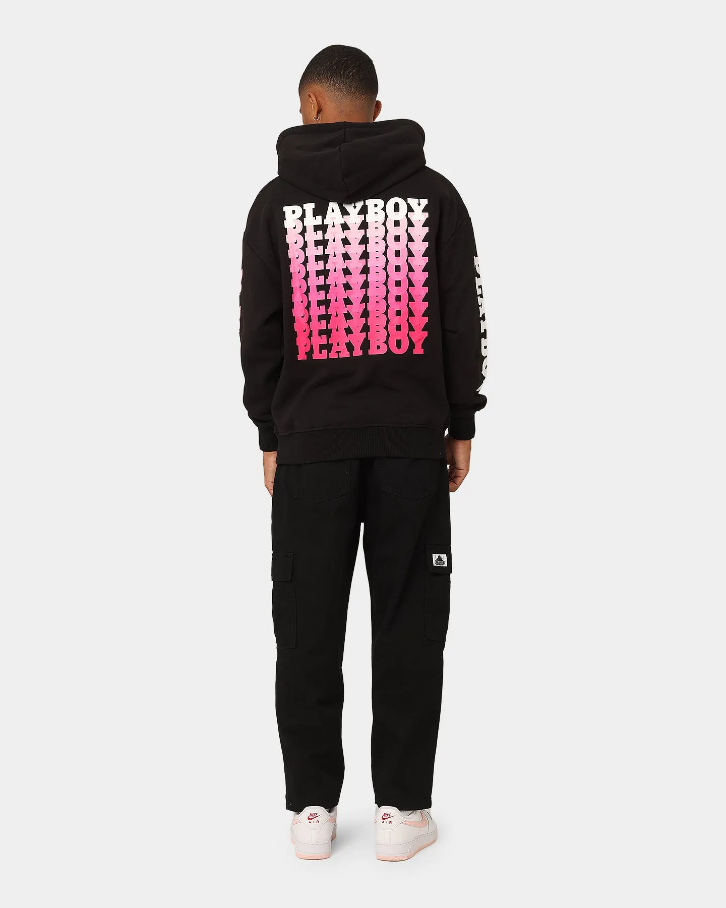 Playboy Stack Blend Hoodie Black Time