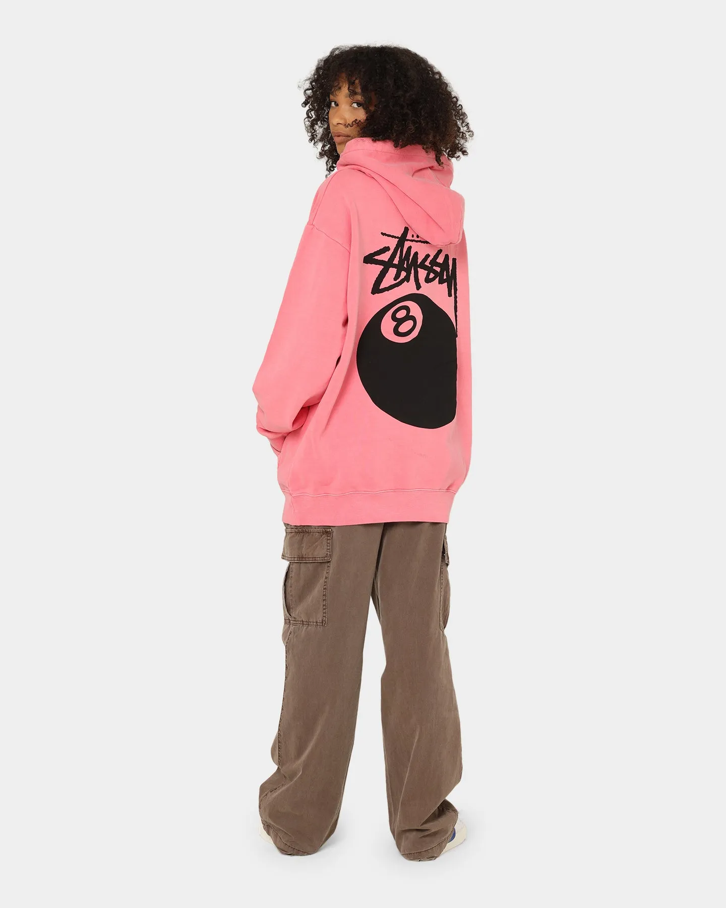 Stussy 8 Ball Hoodie Pigment Confetti Non Restrictive Collar YKK Zipper