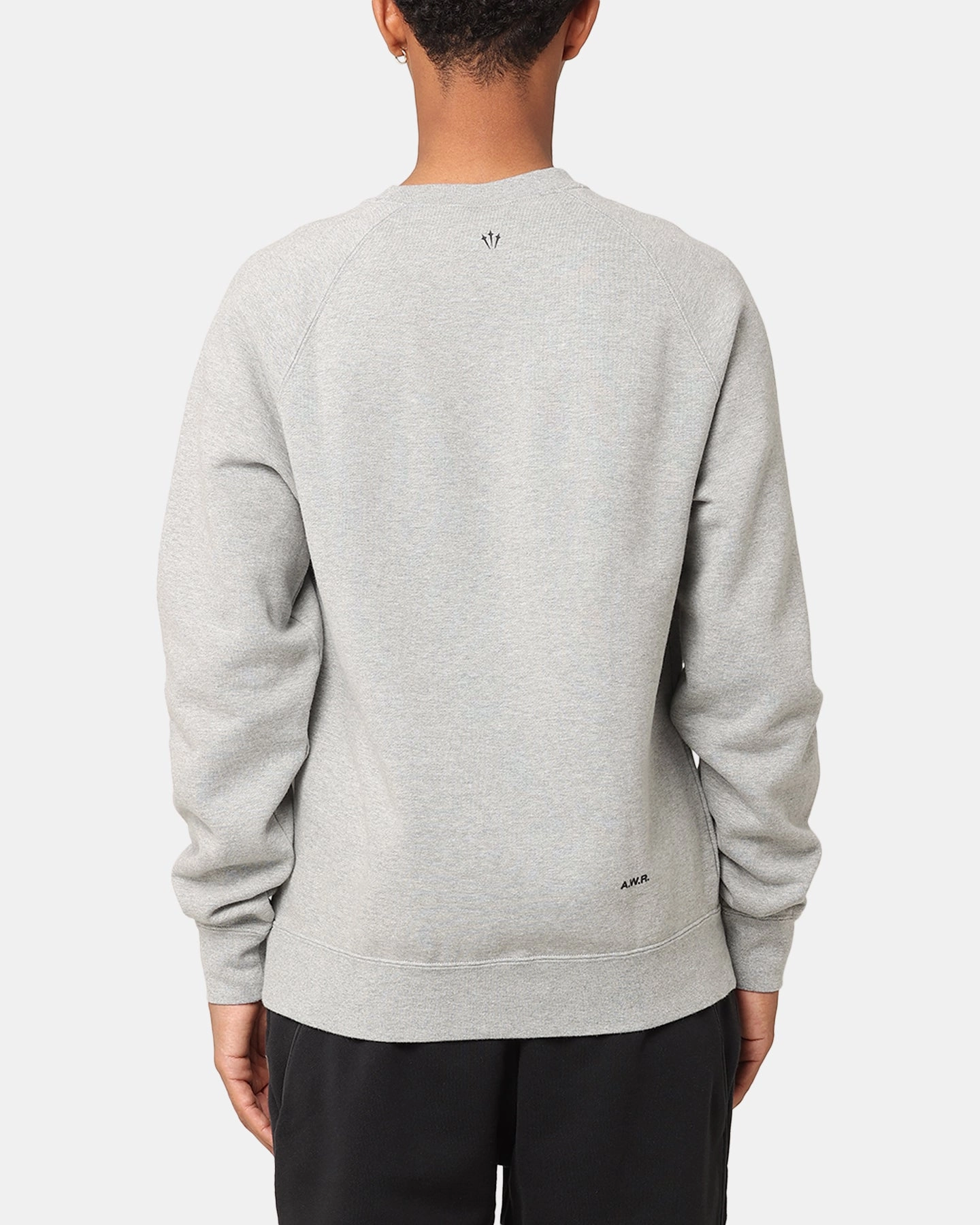 Multipanel Construction Nike Nocta Fleece Crewneck Dark Grey Heather