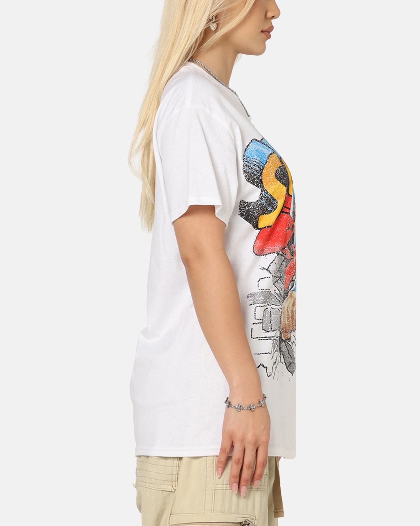 Comfortable texture Goat Crew X DC Superman Man Of Steel T-Shirt White