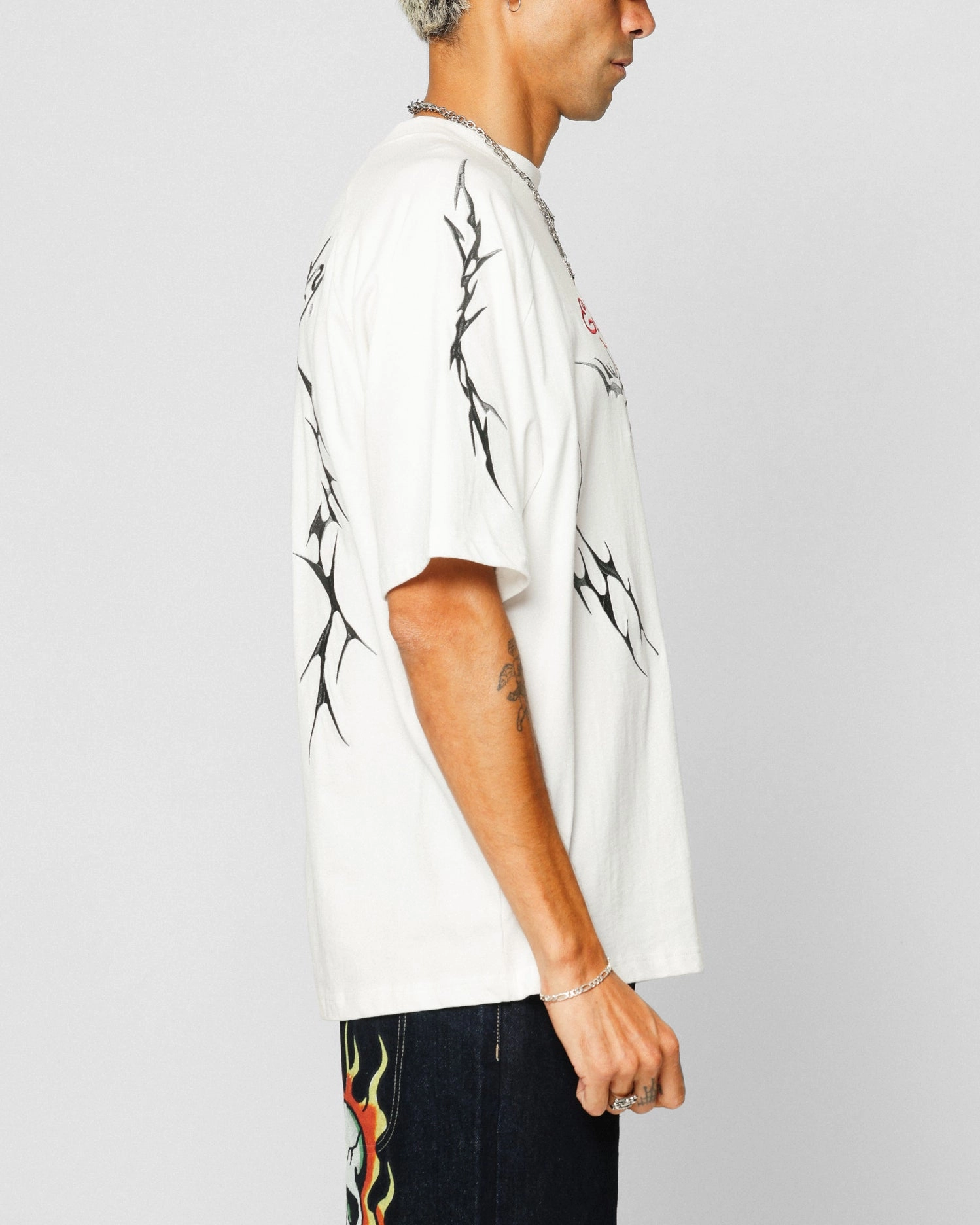 Smart Outfit Ed Hardy Techno Oversized T-Shirt Vintage Wash