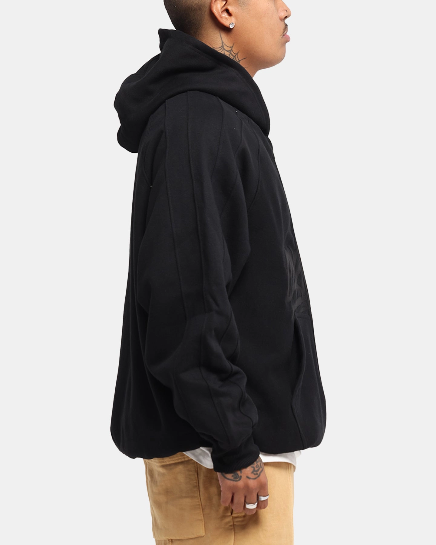 Hidden Compartments Respect Carre Grit Hoodie Black