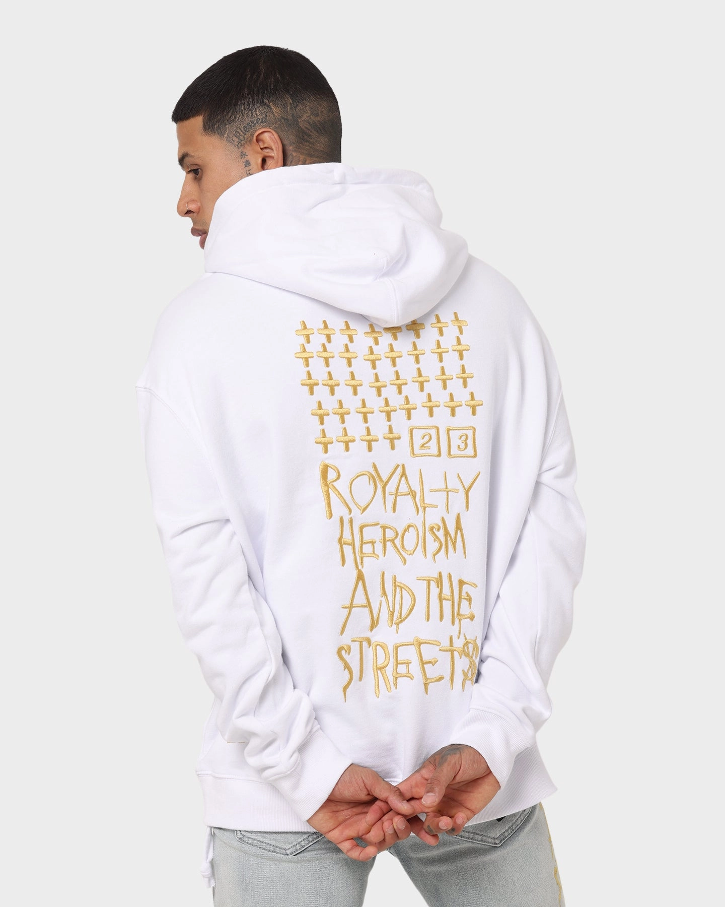 Ksubi 23 Biggie Hoodie Tru White Adaptive Fit TailoredSilhouette