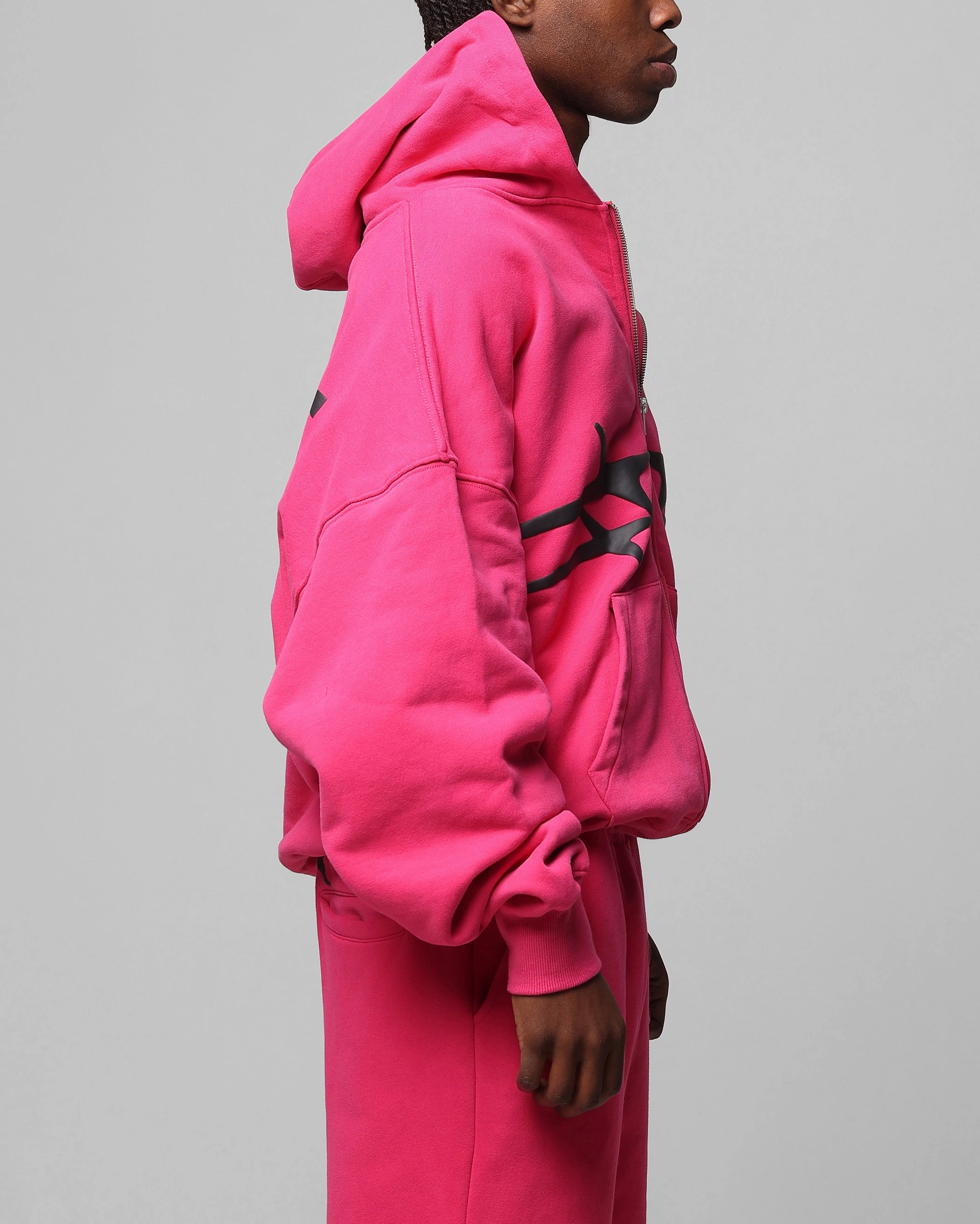 Loiter Celestial Full Zip Hoodie Pink Loose-fit Promote