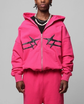 High-Tech Jacket kind Loiter Celestial Full Zip Hoodie Pink