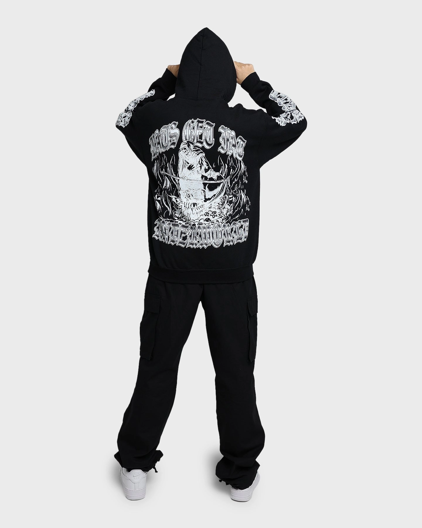 Debit AntiStatic Lining Rats Get Fat Underworld Hoodie Black