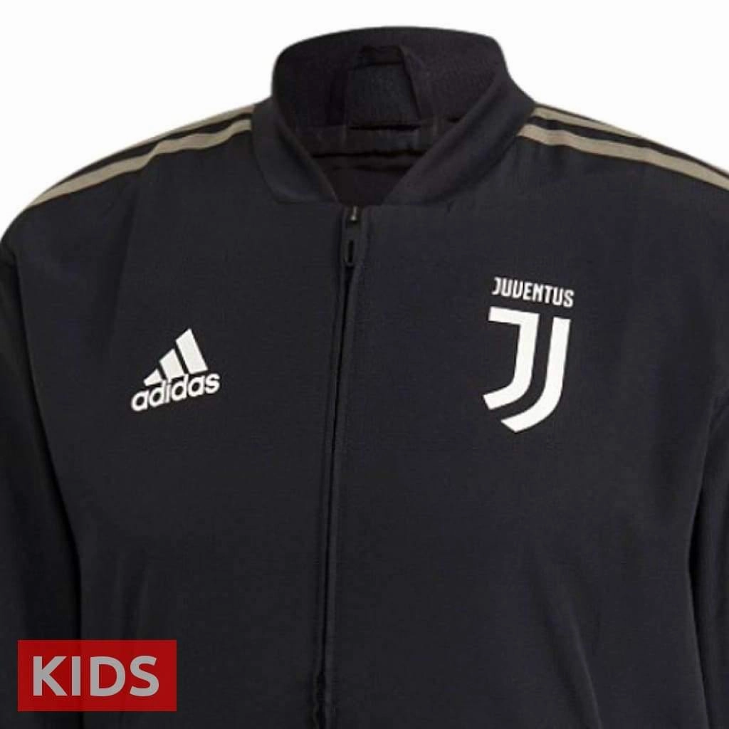 Kids - Juventus black Presentation Soccer Tracksuit 2018/19 - Adidas Soap Mobility-friendly