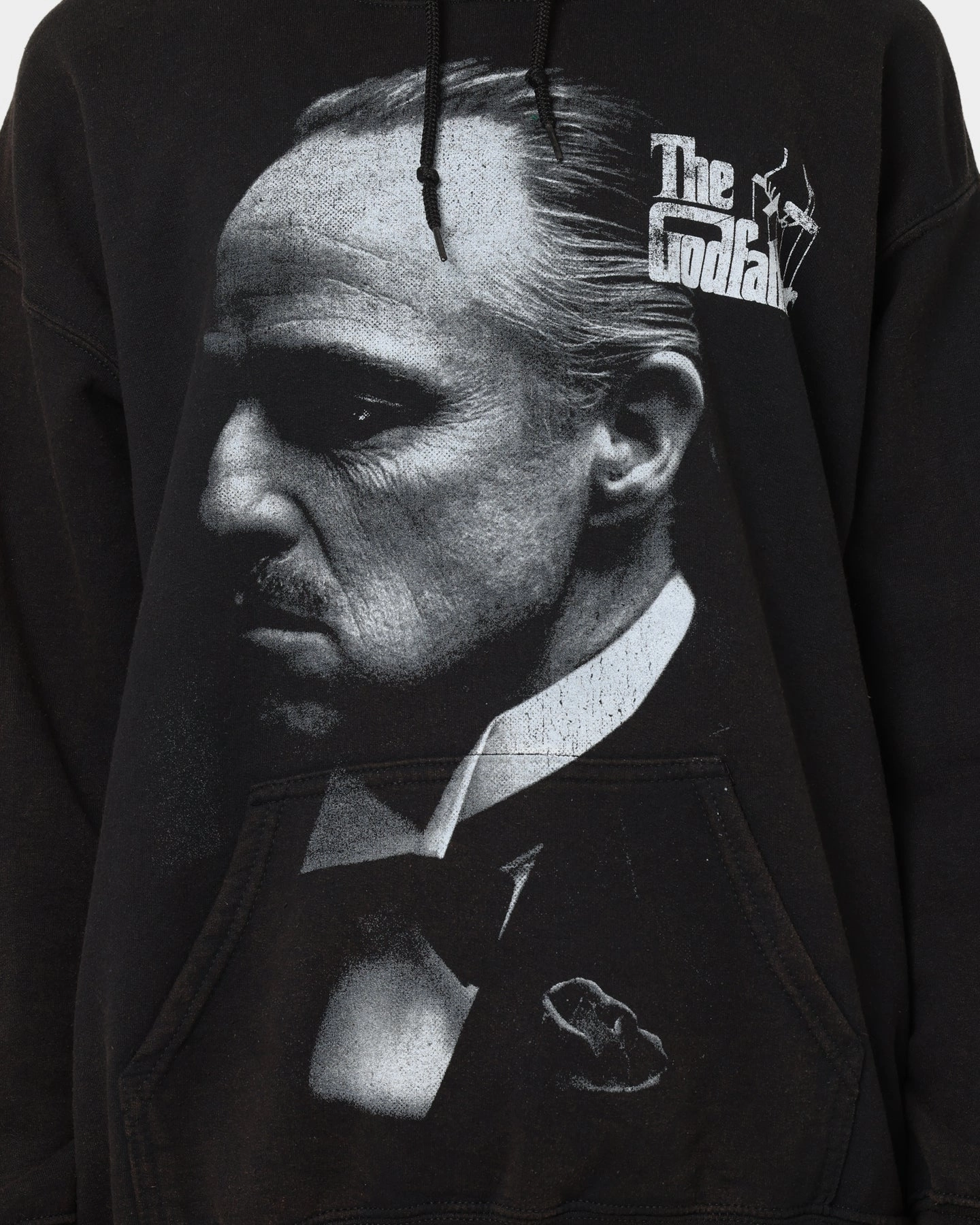 American Thrift X The Godfather The Godfather Vintage Hoodie Black Wash slim fit OdorResistant Fabric