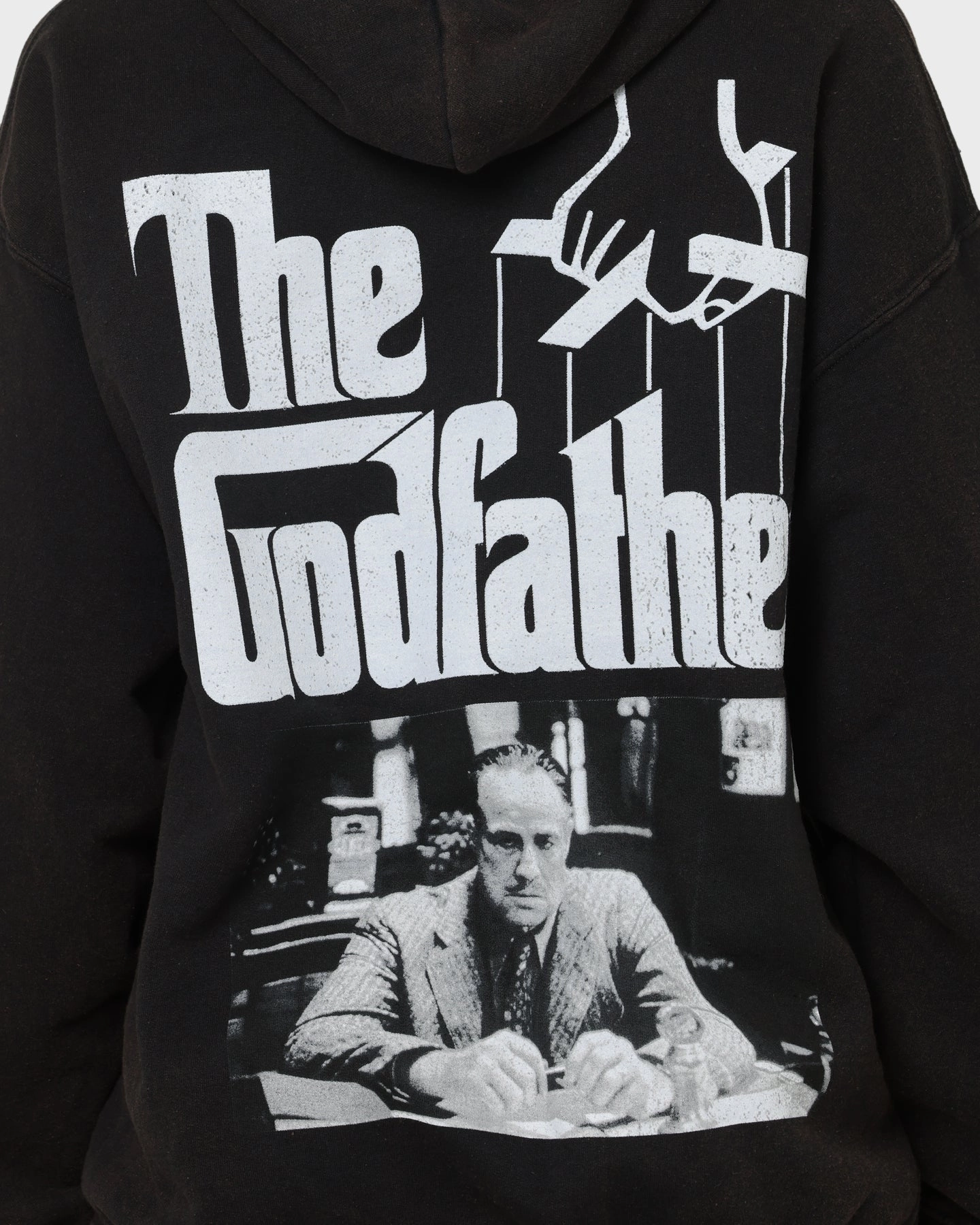 American Thrift X The Godfather The Godfather Vintage Hoodie Black Wash Recycled Polyester