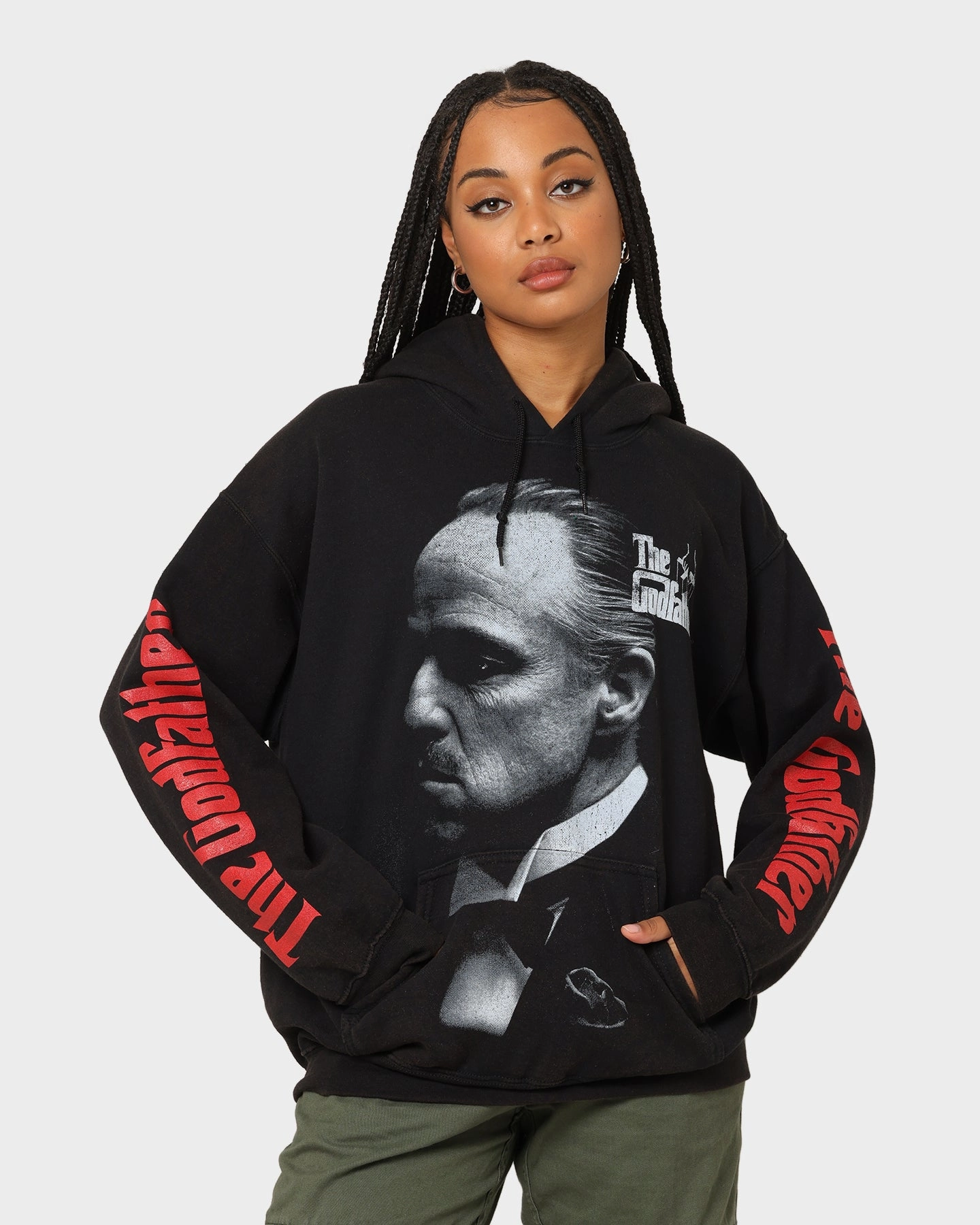 Classic Chic American Thrift X The Godfather The Godfather Vintage Hoodie Black Wash