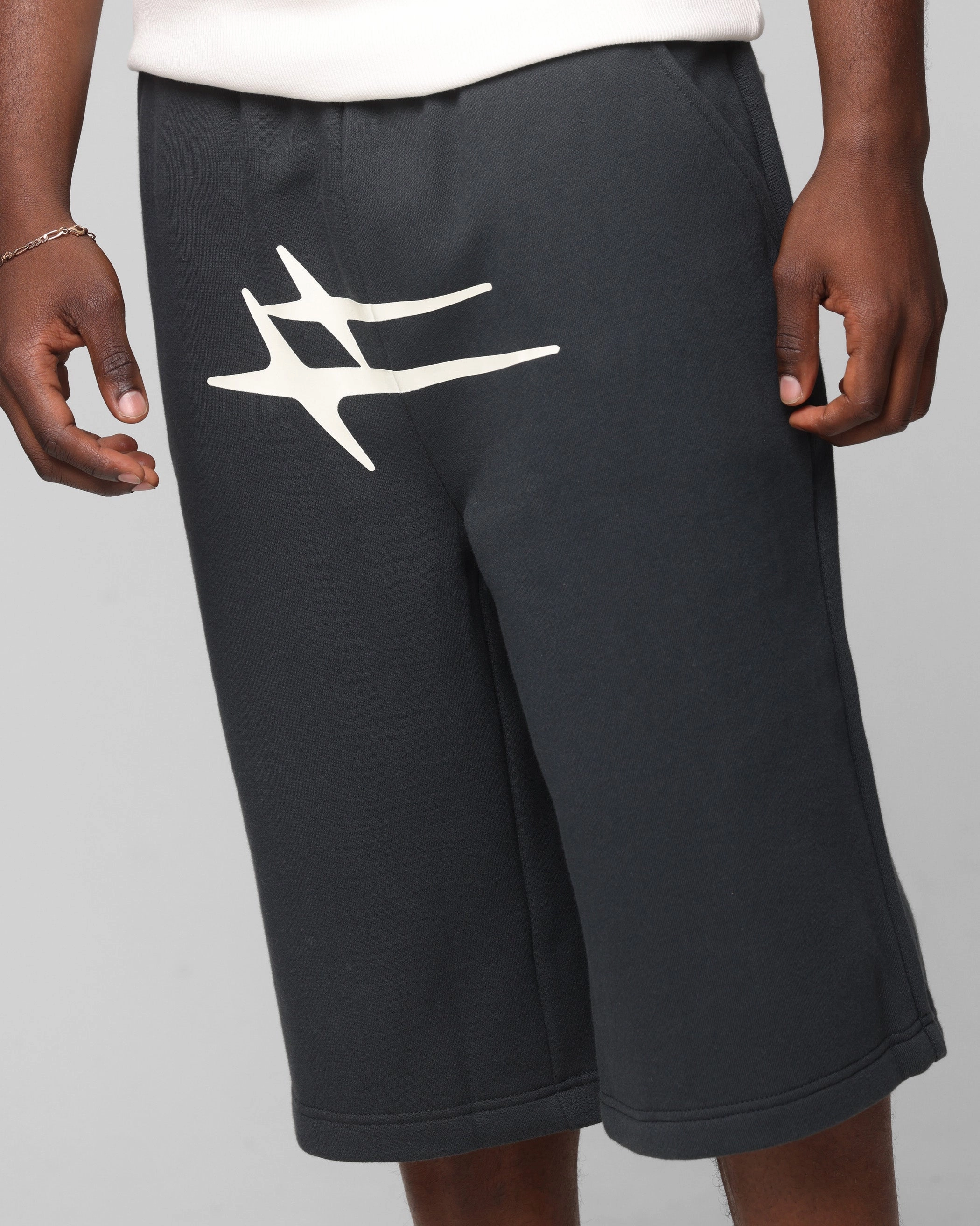 Odor Control Fabric Loiter Hybrid Premium Shorts Charcoal