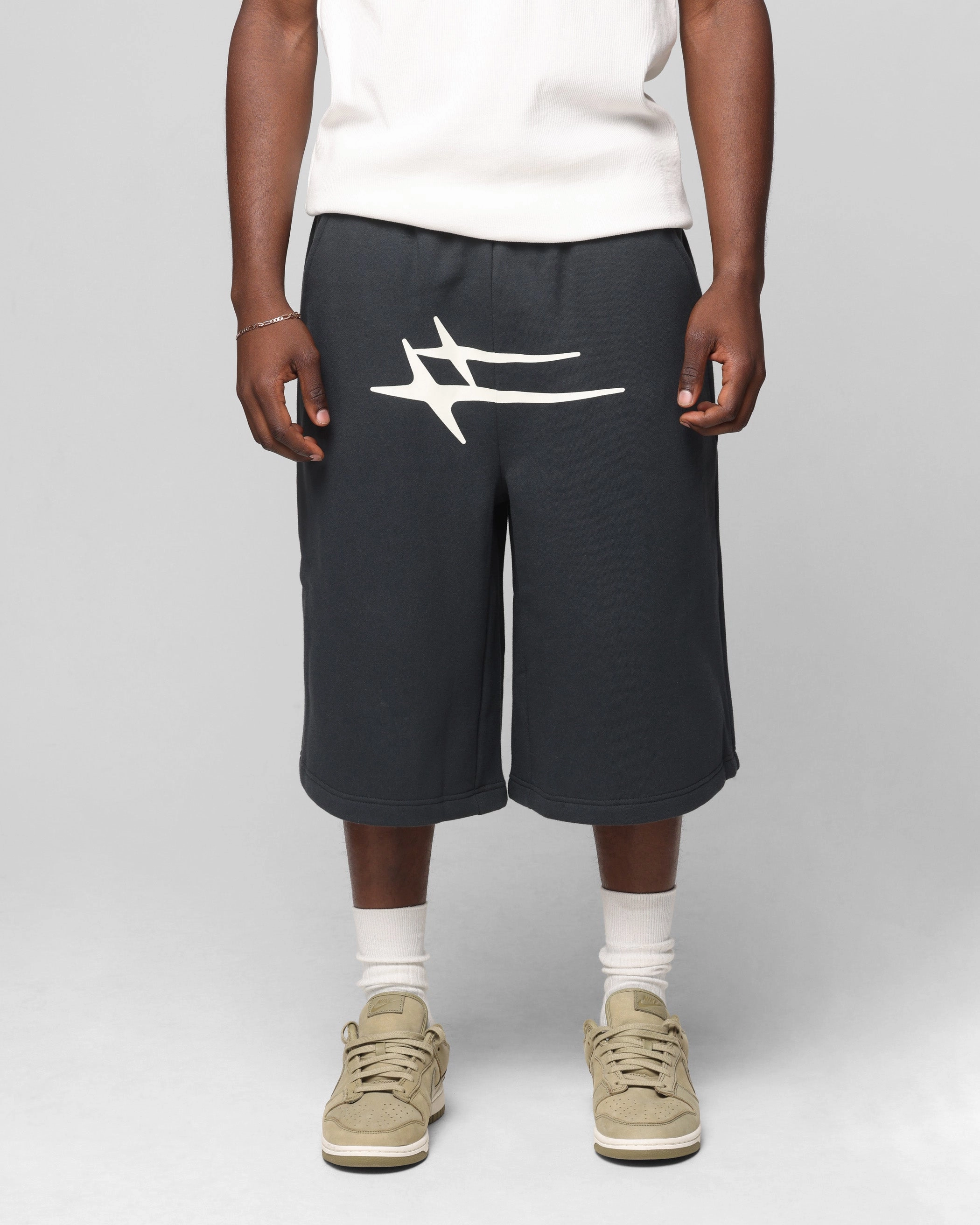 AntiSlipWaistband Loiter Hybrid Premium Shorts Charcoal