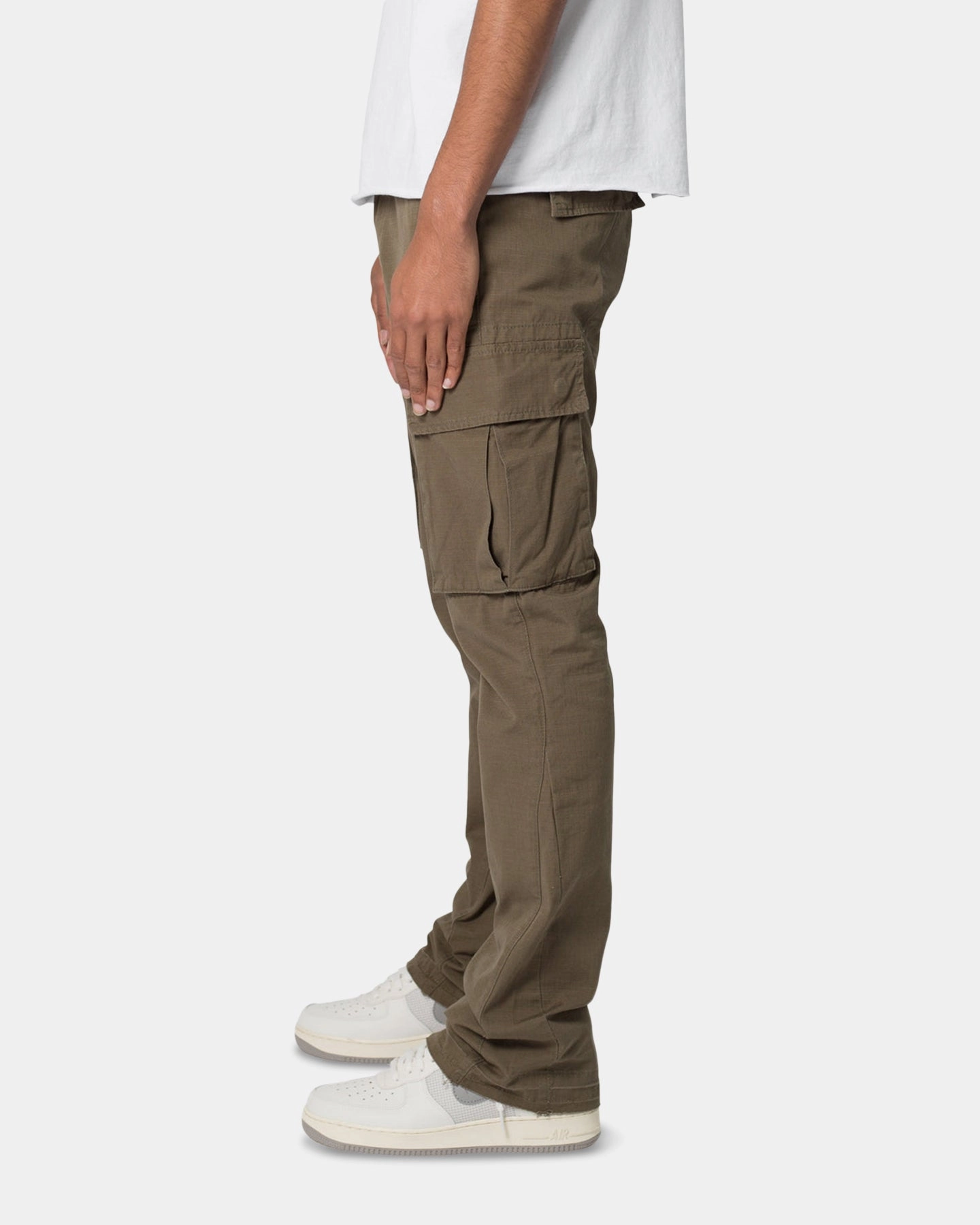 MNML Bootcut Cargo Pants Olive AbrasionResistant