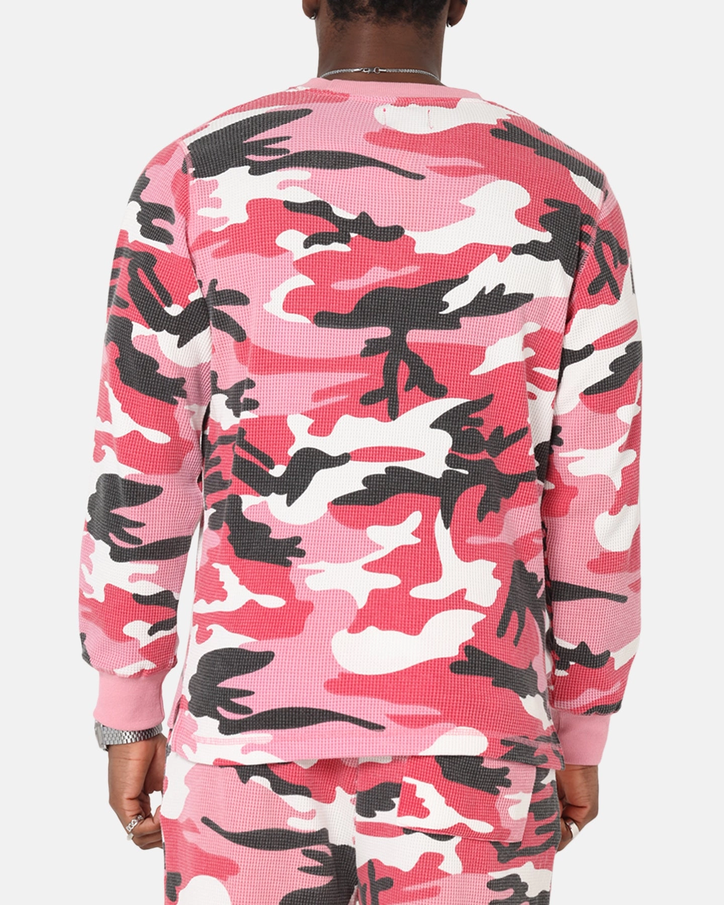 XXIII Printed Thermal Long Sleeve T-Shirt Pink Camo Breathable Design