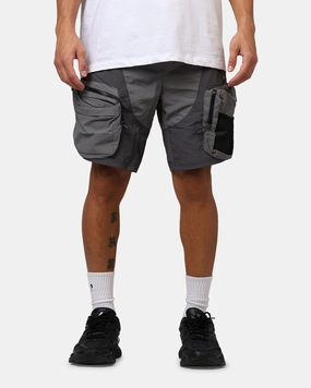 Camouflage Style MNML Active Cargo Shorts Black
